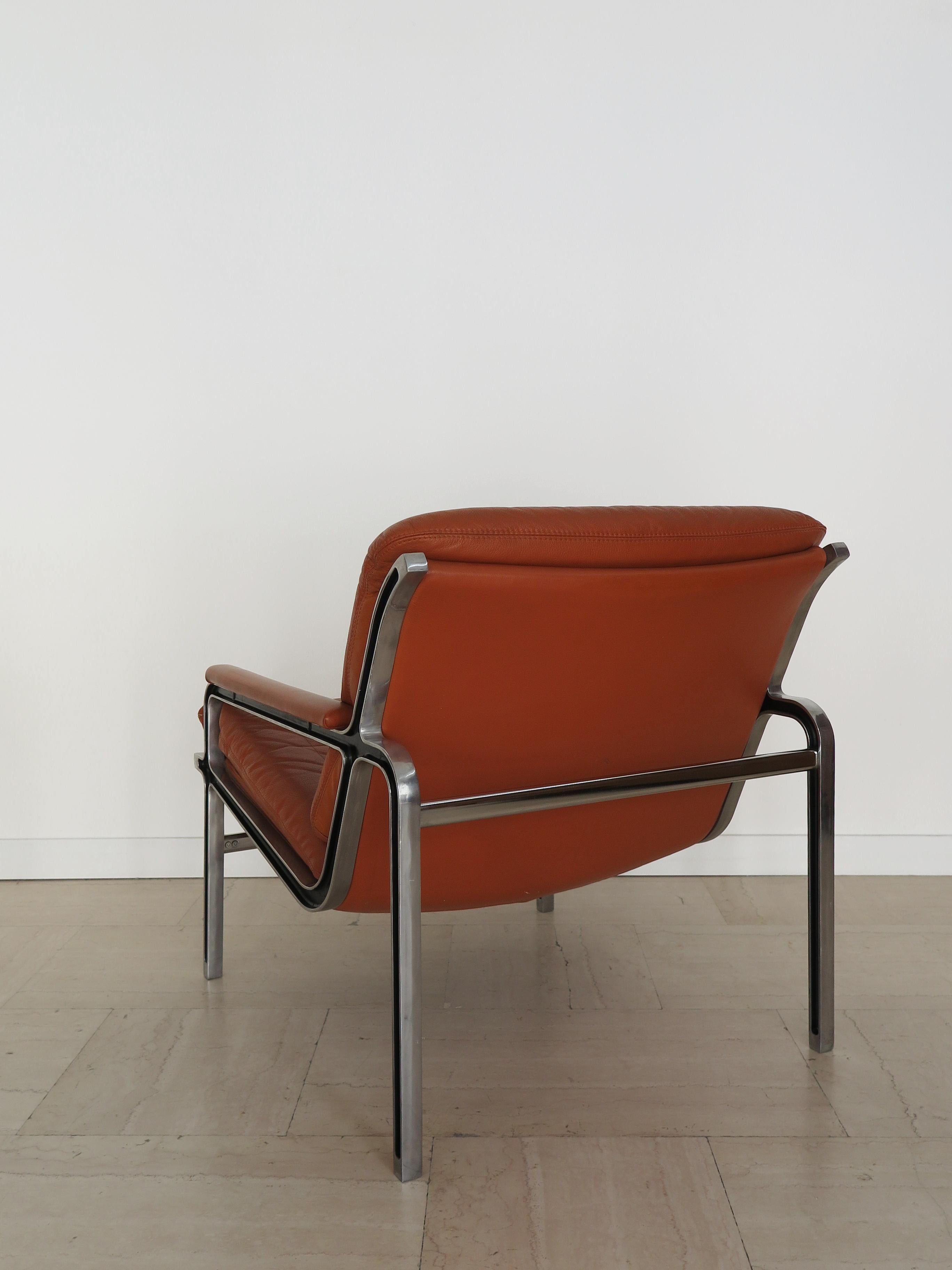 Mid-20th Century Andre Vandenbeuck Aluline Armchairs for Strassle International Switzerland 1960s For Sale