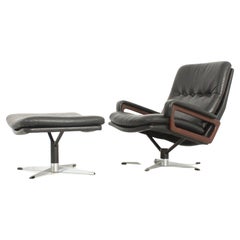 Silla de salón André Vandenbeuck King con otomana