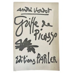 André Verdet, « Griffe de Picasso ». Éditions Parler, première édition, SIGNÉE