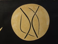 La chute d'Icare (The fall of Icarus), 1969 - Acrylique, collage, 65x81 cm.