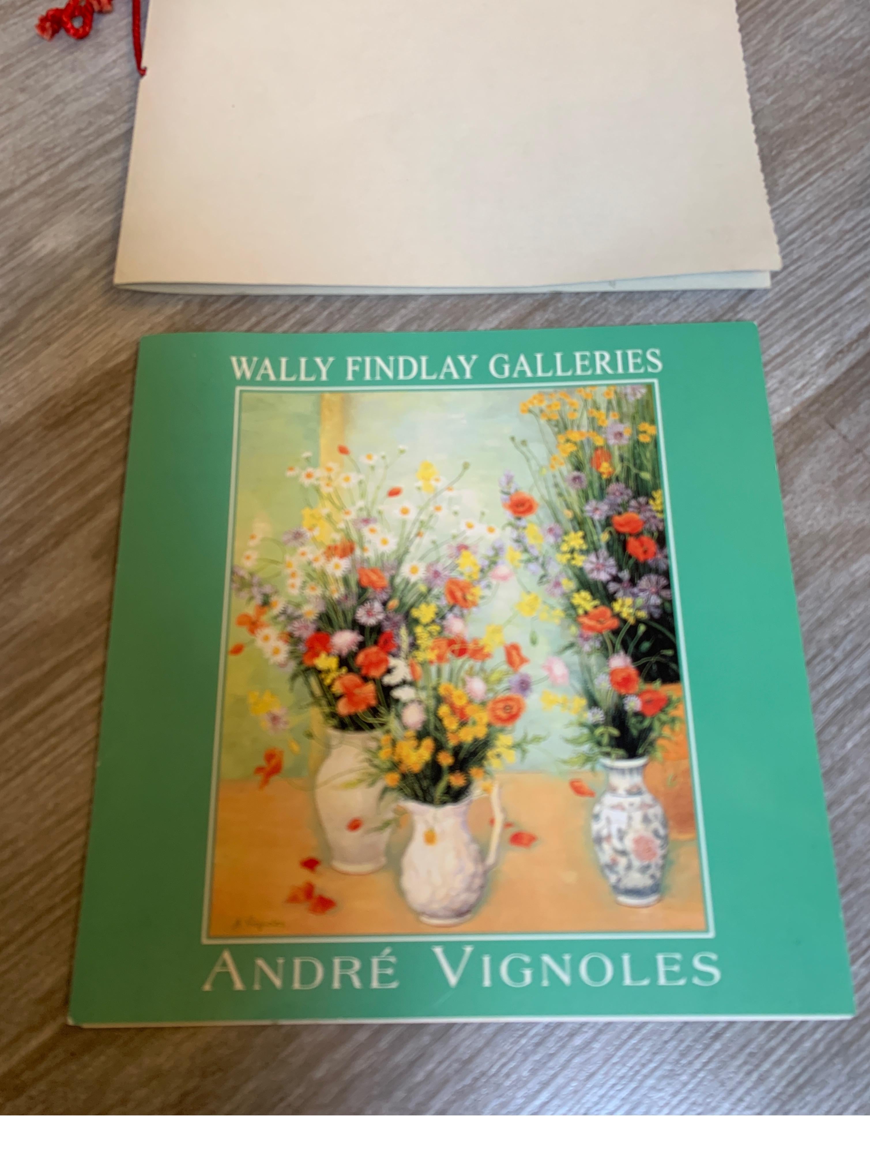 Andre Vignoles Floral Still Life Oil Painting on Canvas 1