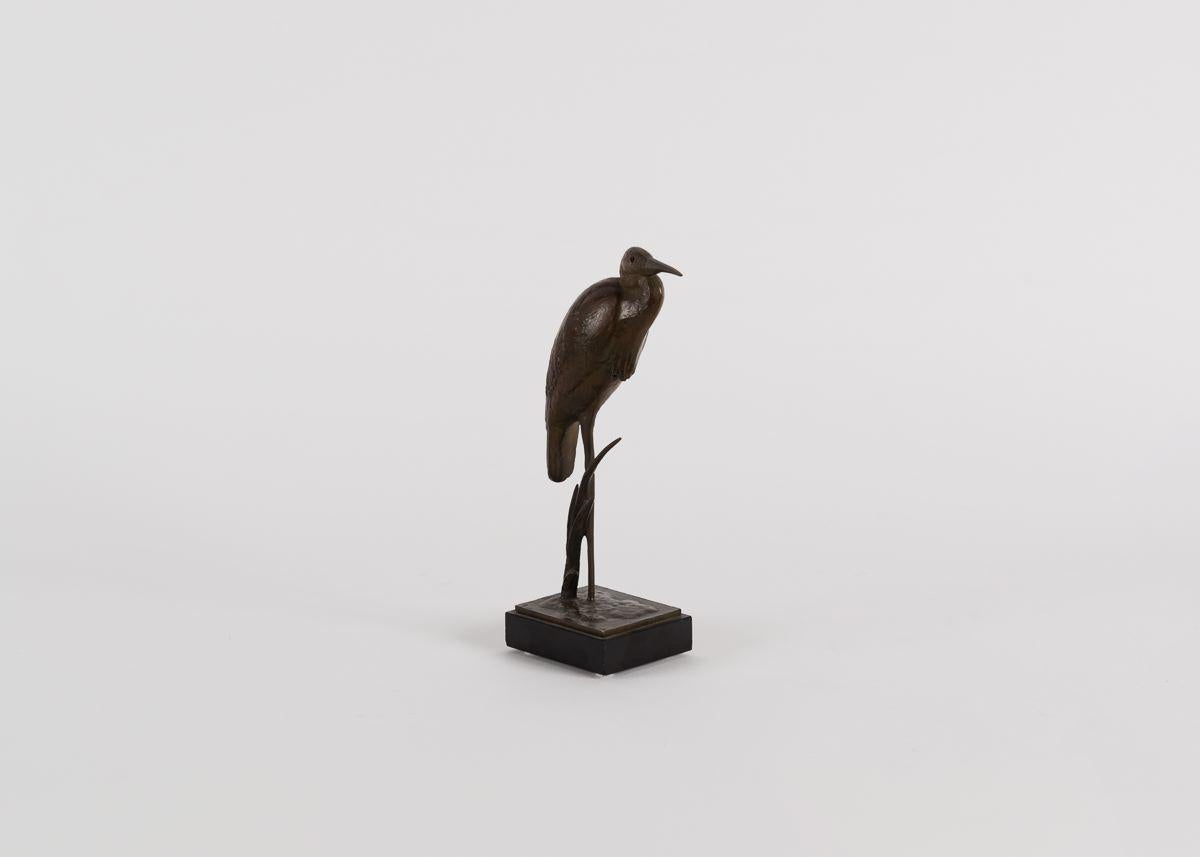 André Vincent Becquerel, Sculpture of a Kingfisher, France, 20th Century In Good Condition In New York, NY