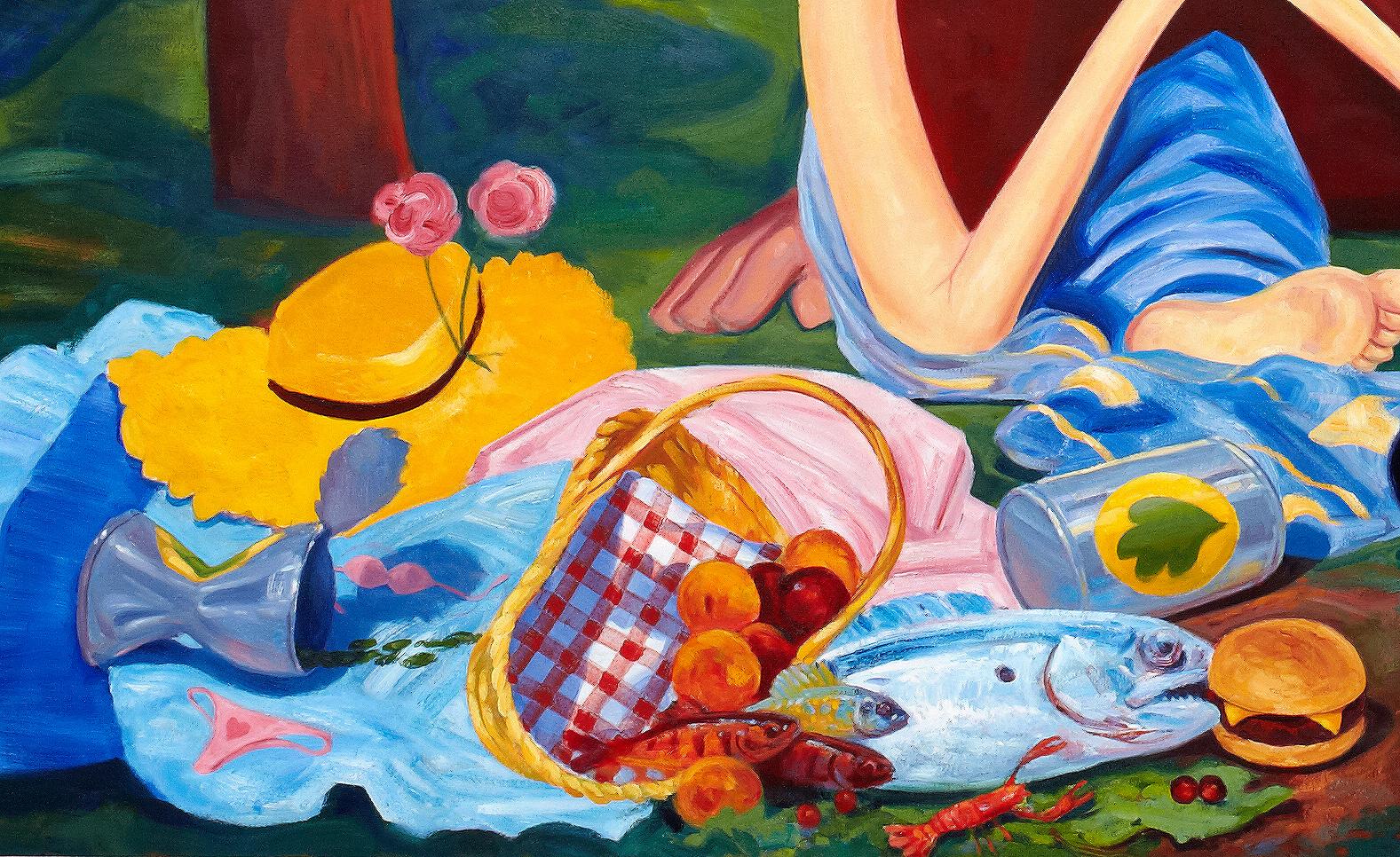 ANDRE VON MORISSE, Picnic (d'apres Edouard Manet, Le Dejeuner sur l'Herbe), 2013 im Angebot 12