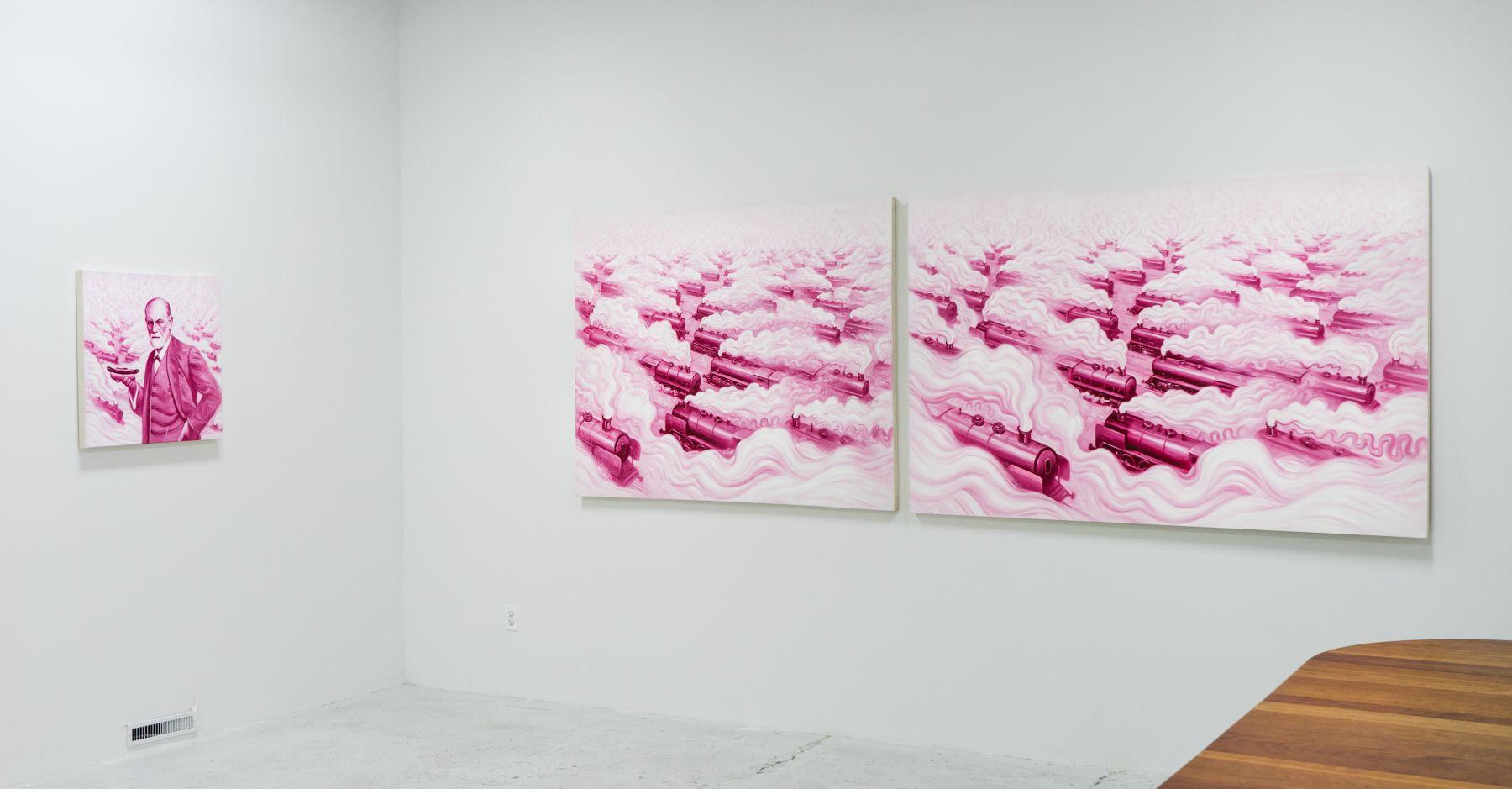 ANDRE VON MORISSE, Pink Freud's Dream Pink Freud and the Pleasant Horizon, 2012 For Sale 1