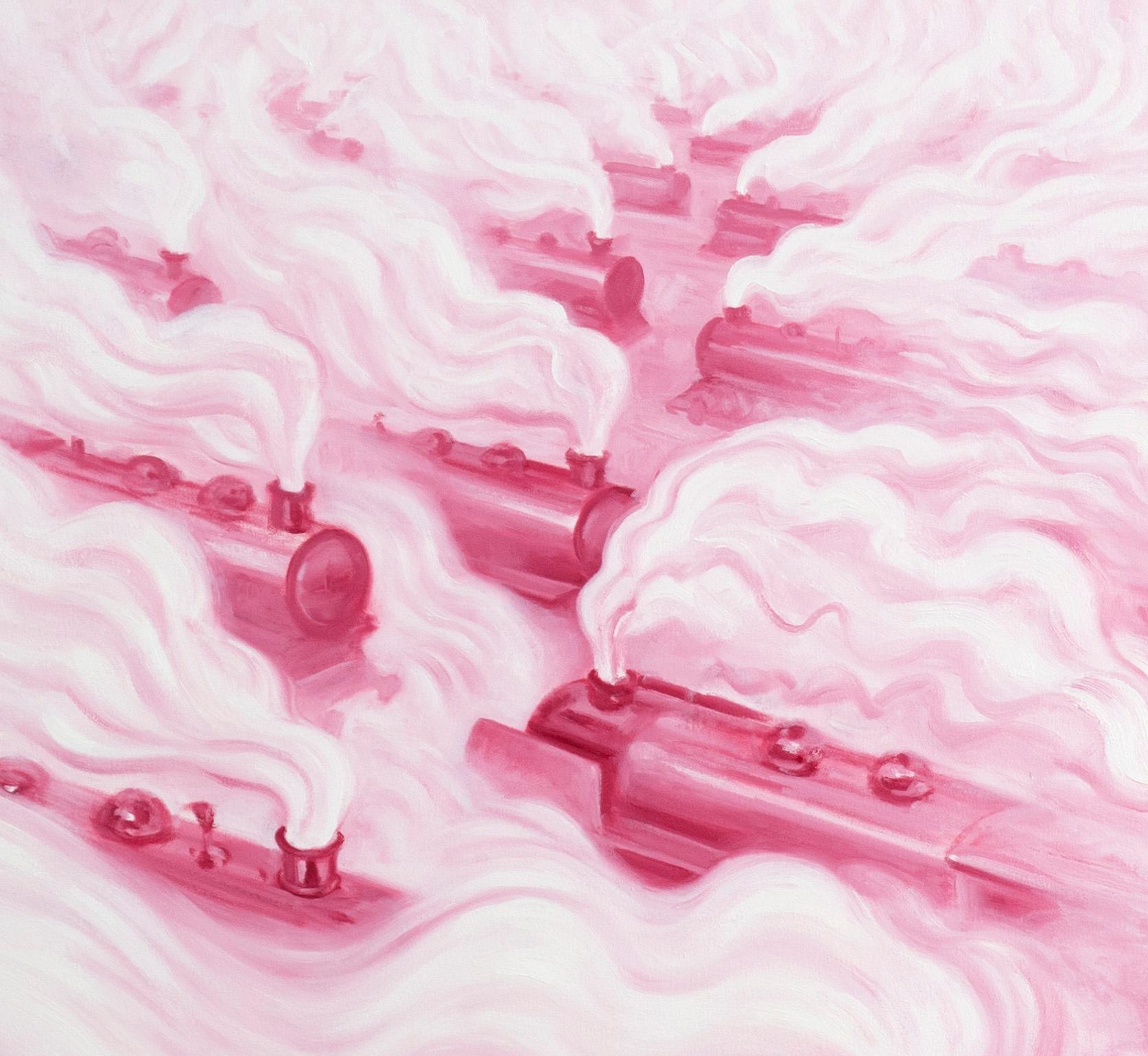 Pink Freud's Dream (Pink Freud and the Pleasant Horizon) (diptych in 2 panels) For Sale 5