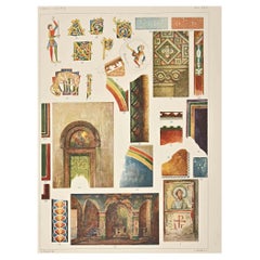 Decorative Motifs - Byzantine Styles - Chromolithograph by Andrea Alessio