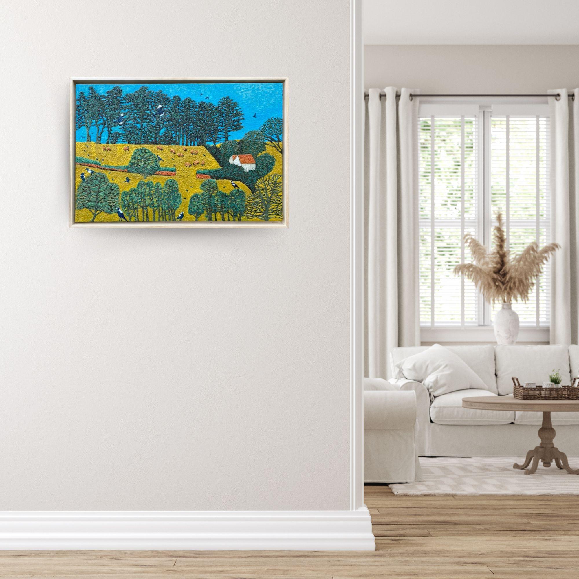 This exceptional artwork is currently on display and available for sale at Signet Contemporary Art Gallery and online.

Andrea Allen’s Tree Talks is a poetic exploration of the quiet conversations found in nature. This oil on canvas painting,