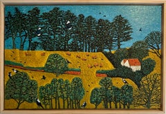 Tree Talks - original landscape artwork -contemporary impressionist oil painting