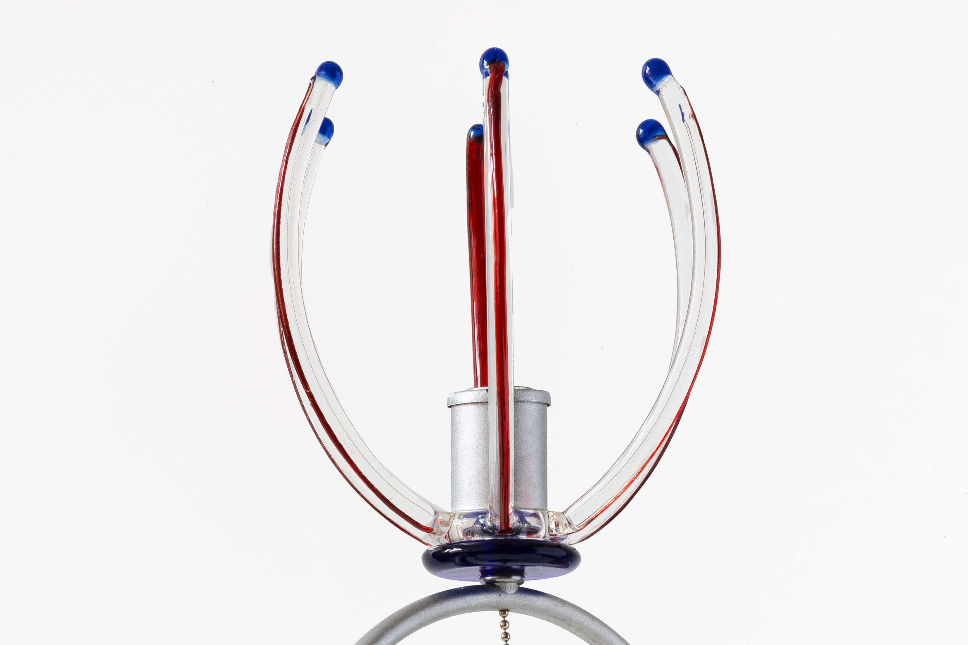 Andrea Anastasio, 20TH CENTURY DESIGN DESIGN, lampe murale en verre unique et colorée en vente 1