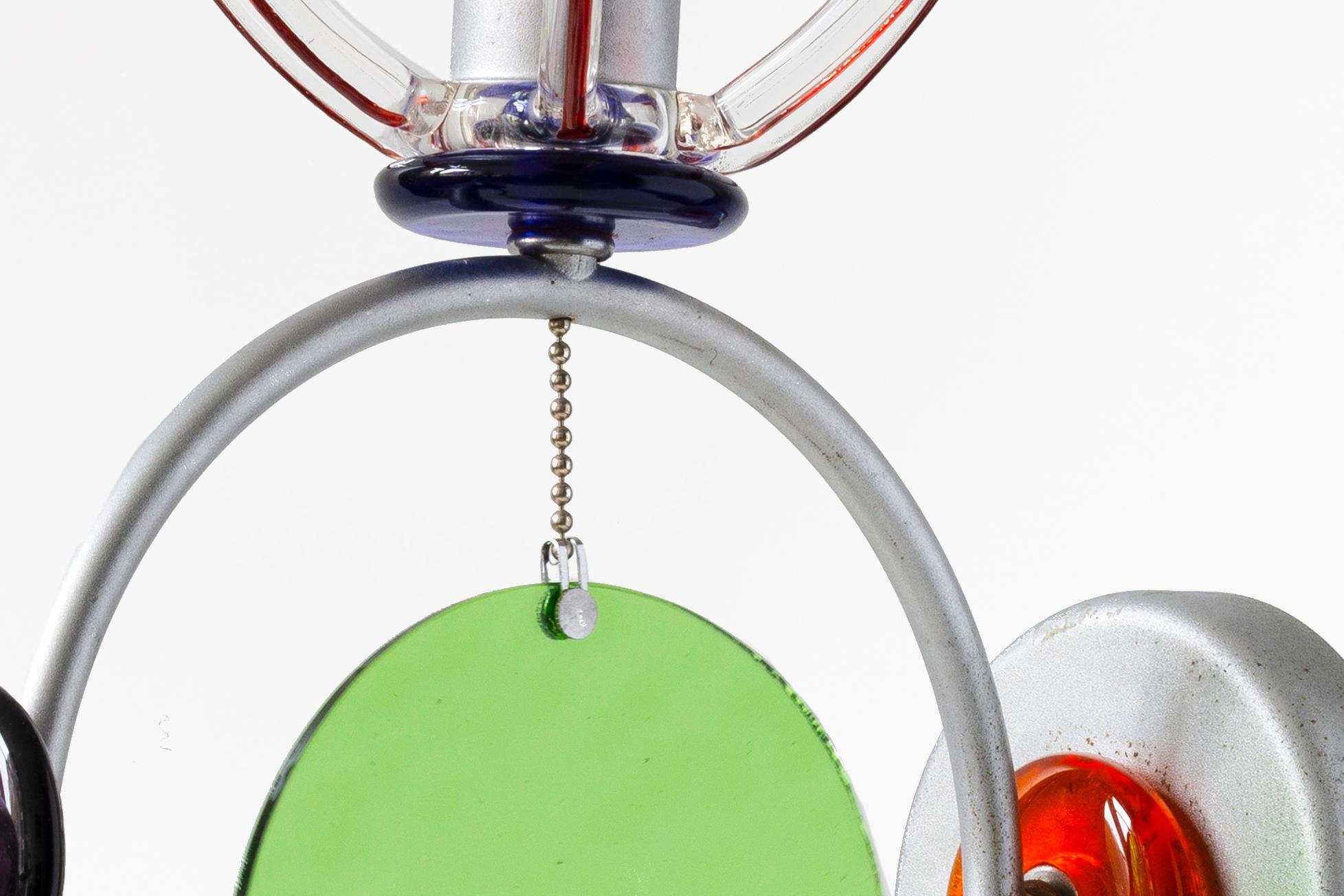 Andrea Anastasio, 20TH CENTURY DESIGN DESIGN, lampe murale en verre unique et colorée en vente 2