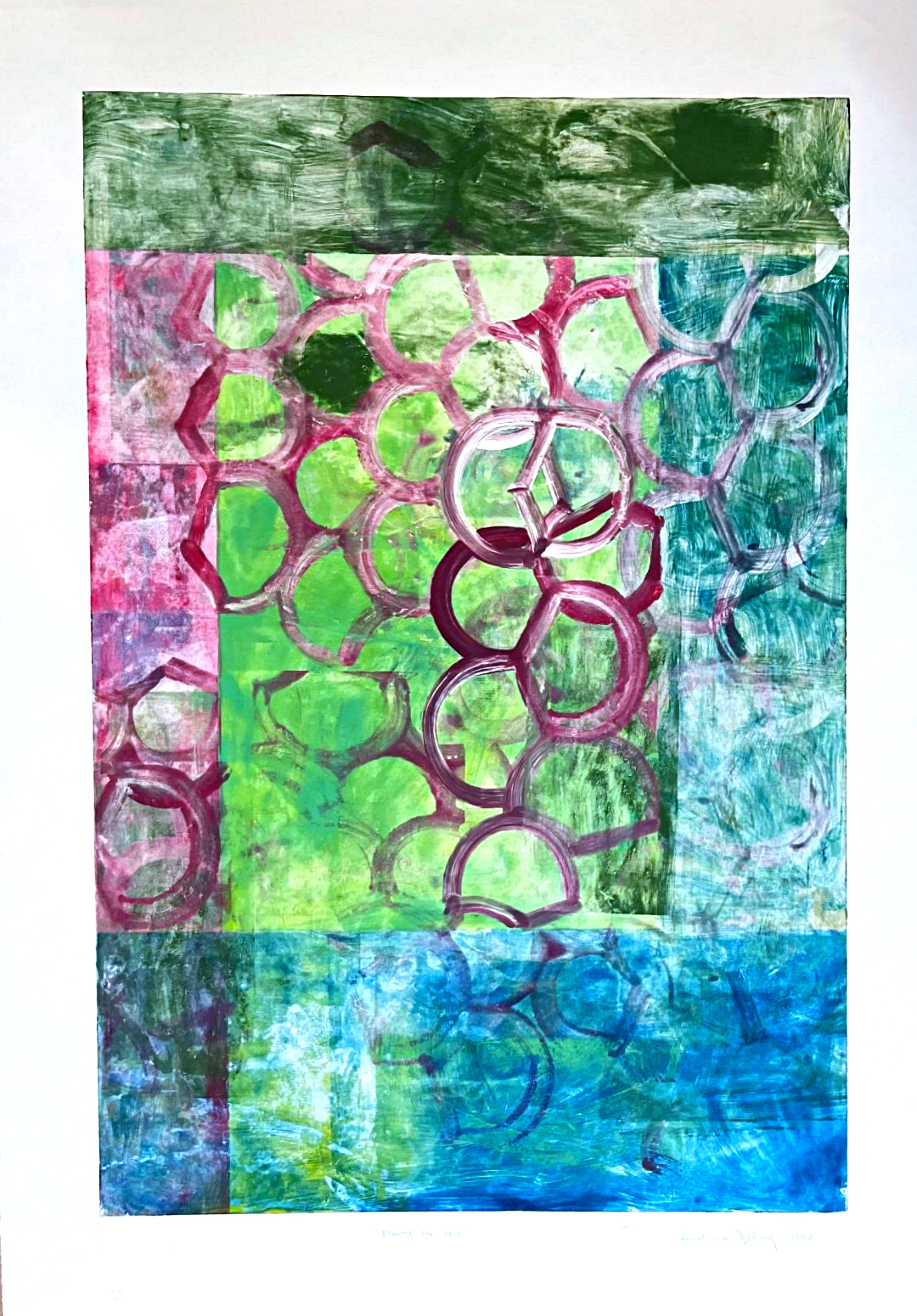 Beauty for Sale, monotype (unique) signed by contemporary abstract artist