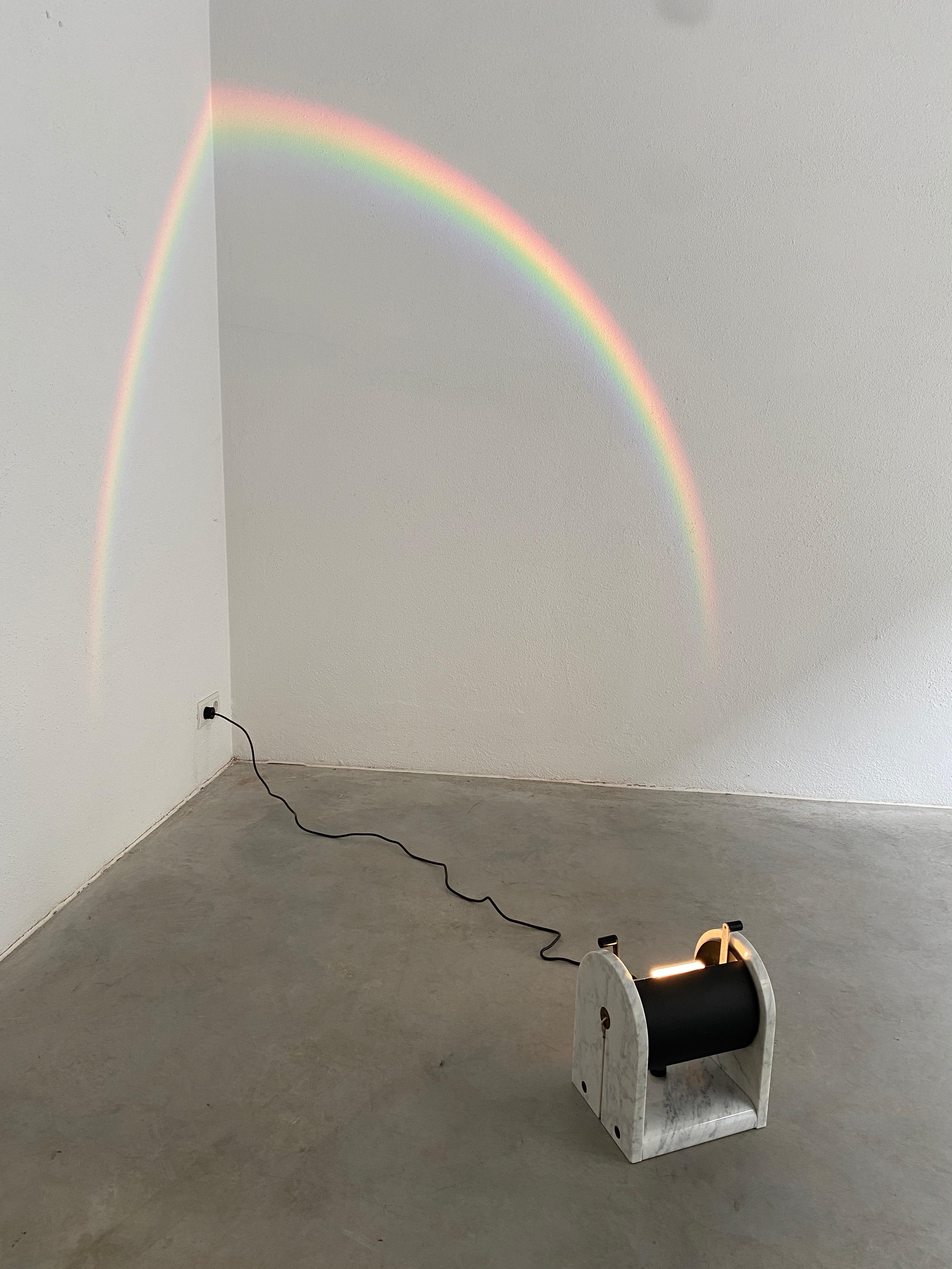 Italian Andrea Bellosi Arc En Ciel Rainbow Table Lamp, 1980, Italy