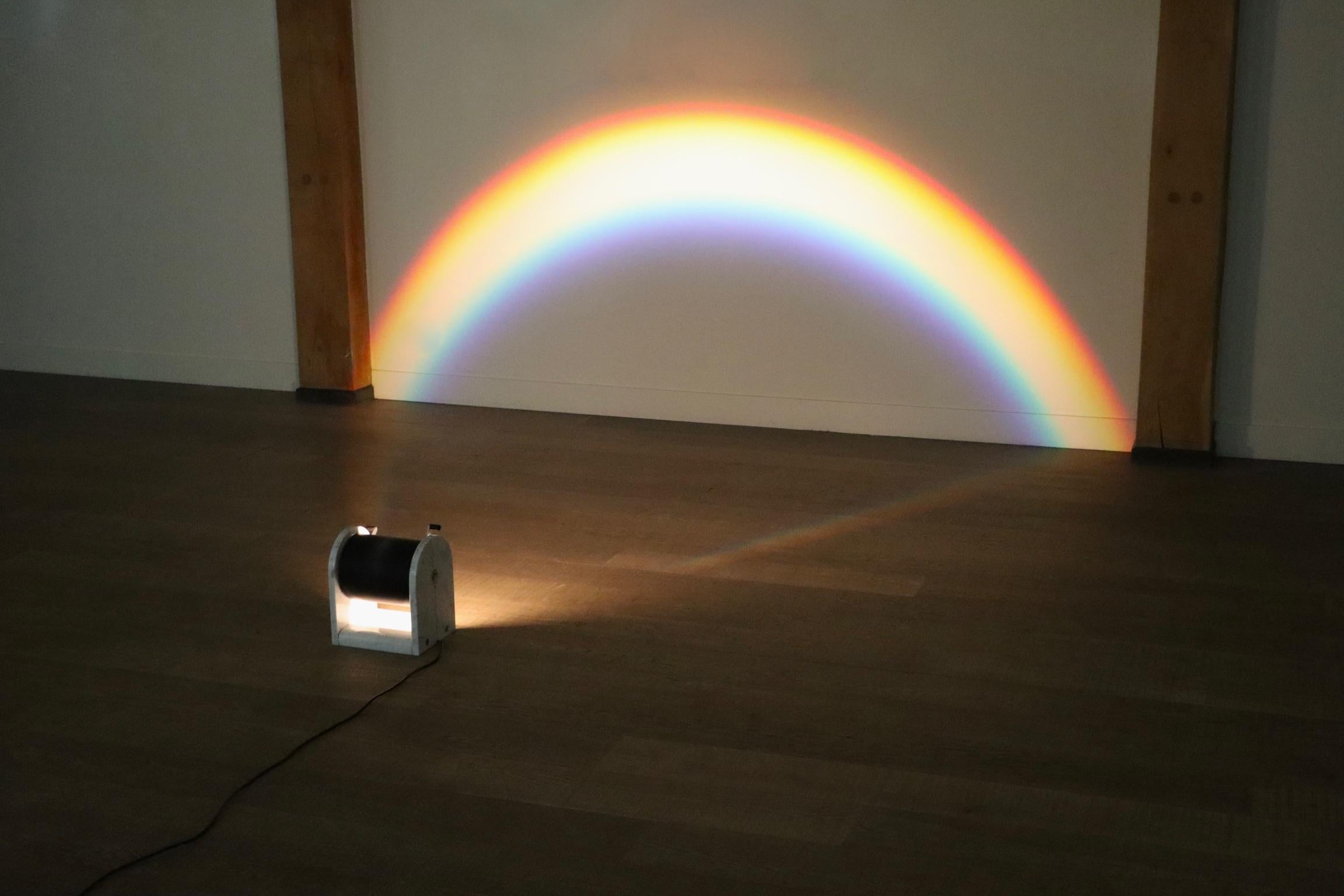Incredible table lamp model ‘Arc en Ciel’ designed by Andrea Bellosi and manufactured by Studio Alchimea in Italy in 1978.
An incredible post-modern design which not only illuminates your space, but also brings in colour and warmth. This lamp not