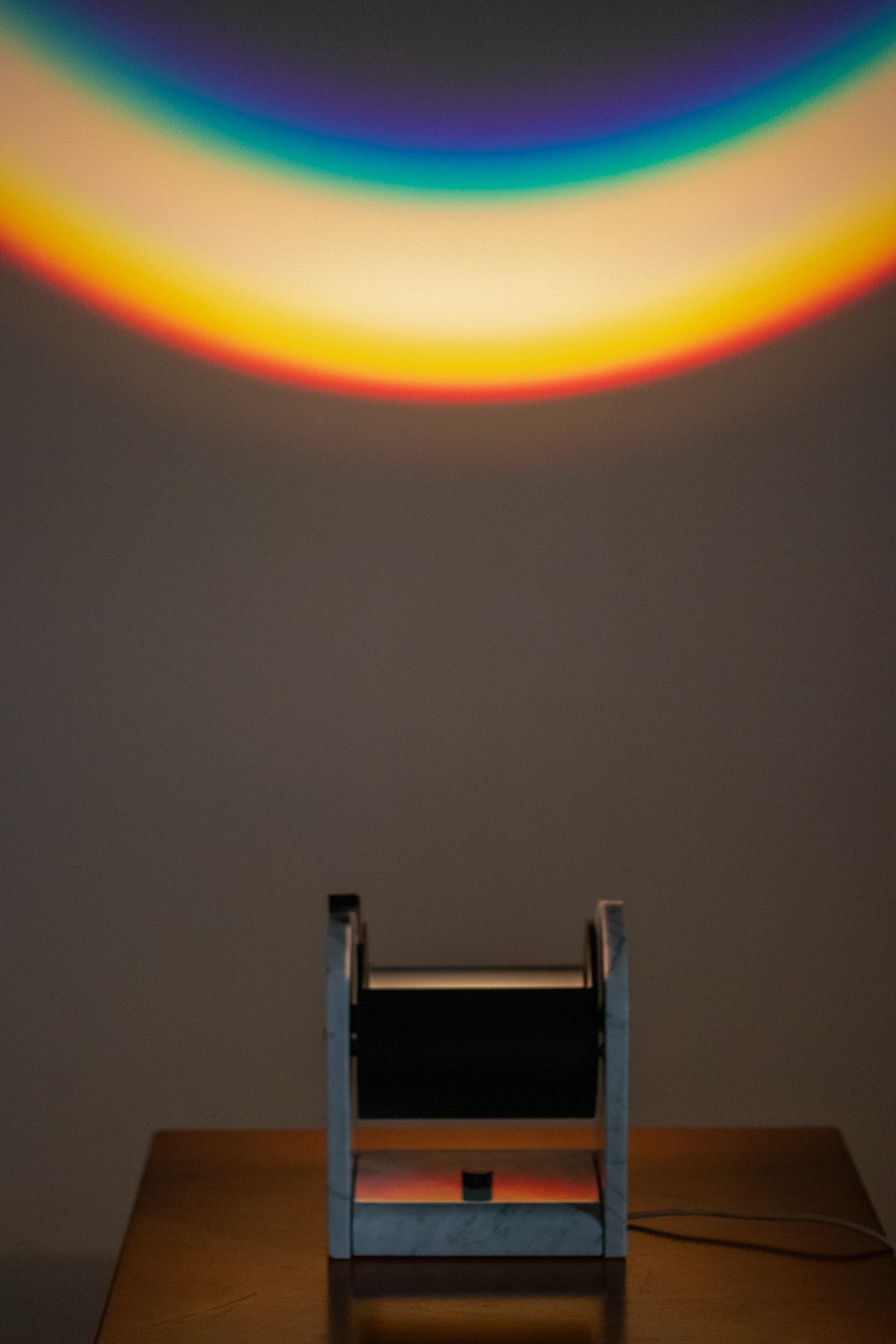 Andrea Bellosi Table Lamp ‘Arc en ciel’ Rainbow Light by Studio Alchimia For Sale 3