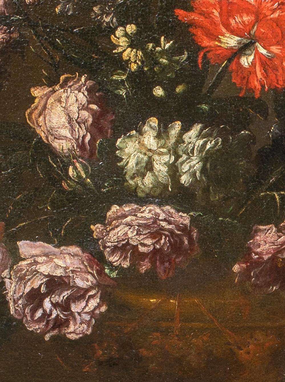 Still Life Of Flowers & A Parrot

School of Andrea BELVEDERE (1652-1732) 

Large 19th Century Italian old Master Still Life of flowers and a parrot, oil on canvas. Excellent quality and condition circa 1690 study of various flowers in a vase upon a