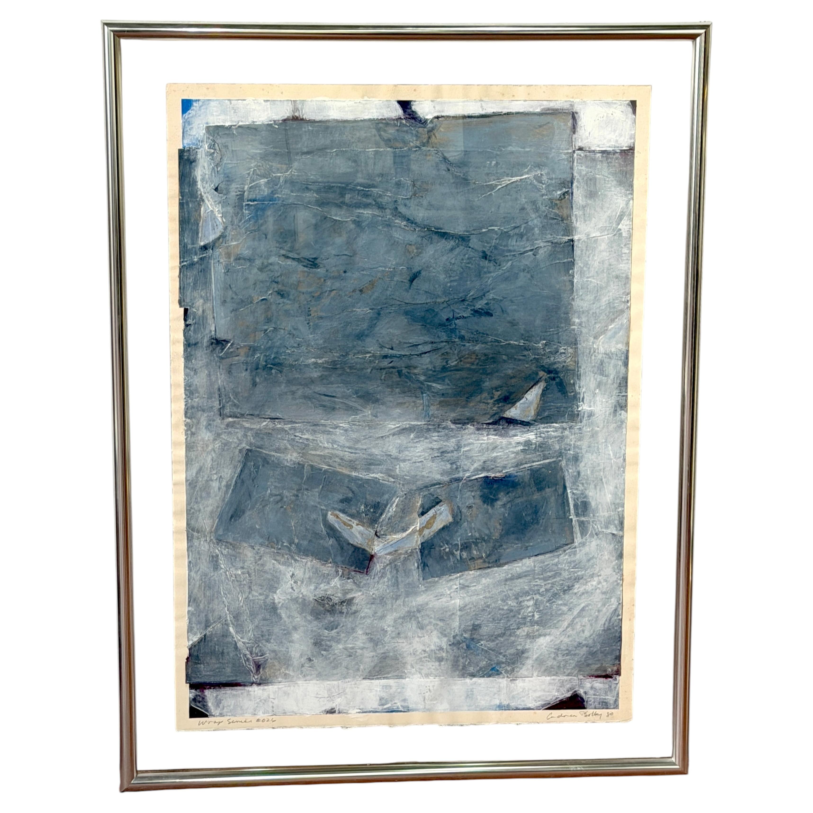 Andrea Bolley, Canadian Born 1949, Wrap Series #026, 1980 Paper Painting