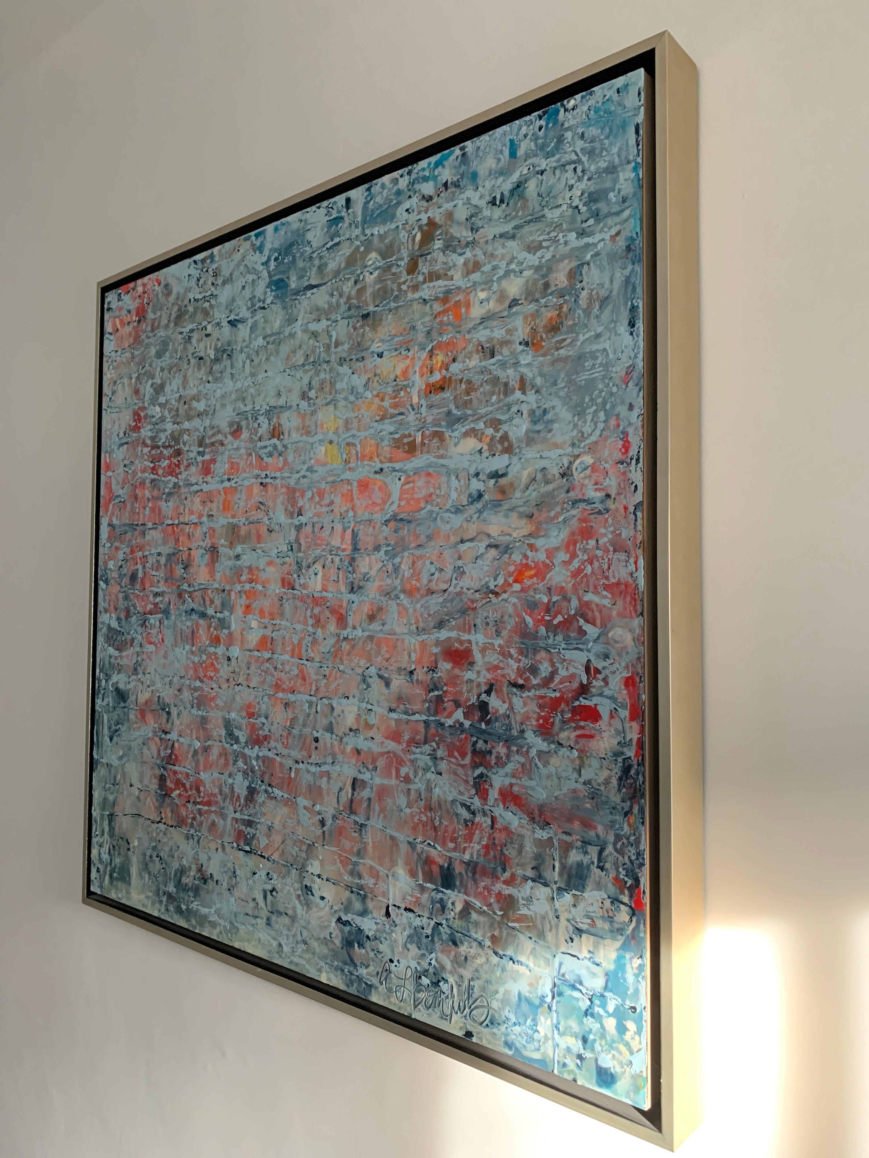 Andrea Bonfils - Layered Desert, Painting 2018 For Sale 1