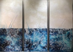 Andrea Bonfils - Plunge Triptych, Painting 2019