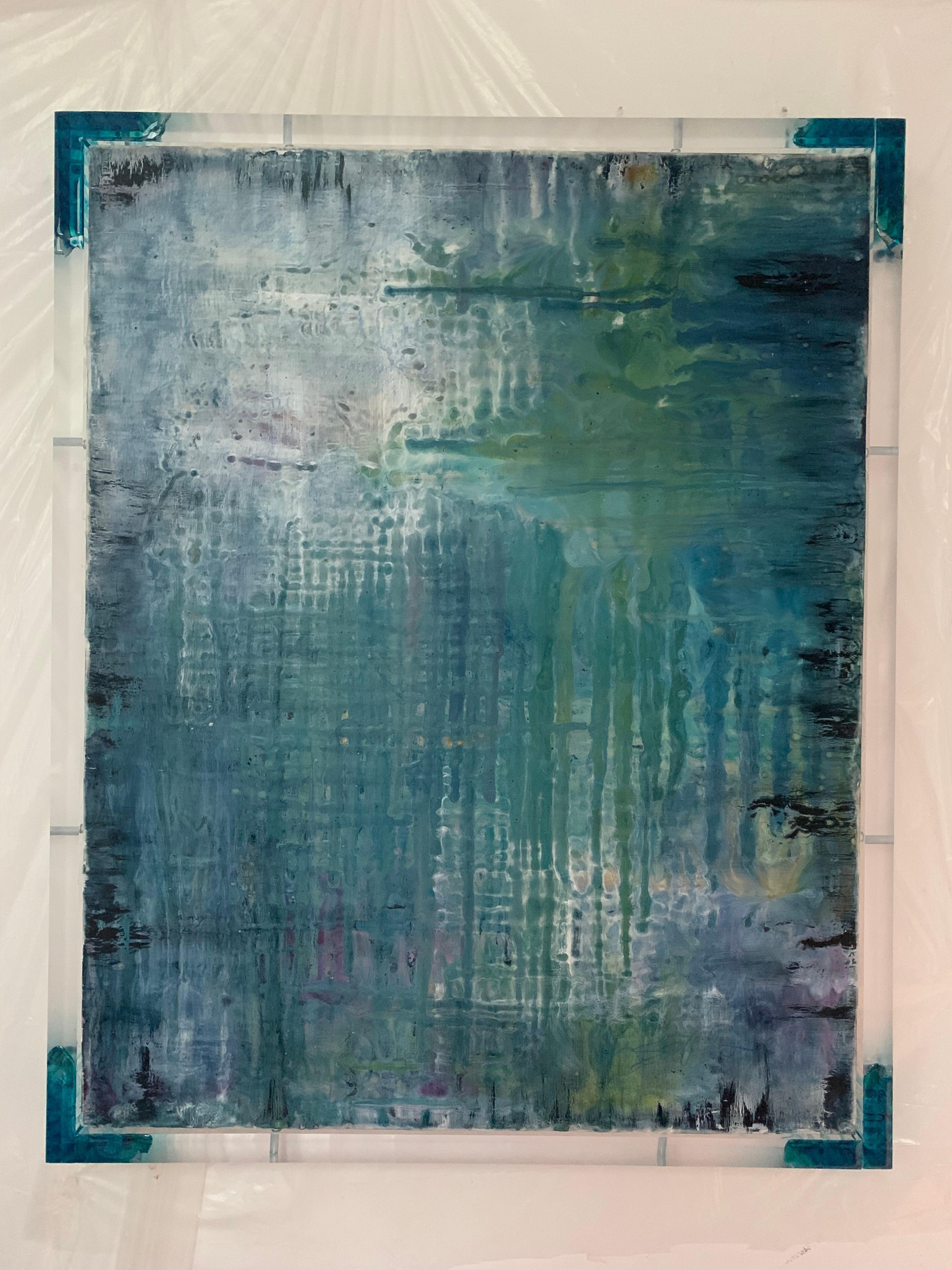 Andrea Bonfils - Luce della piscina, Pittura 2022