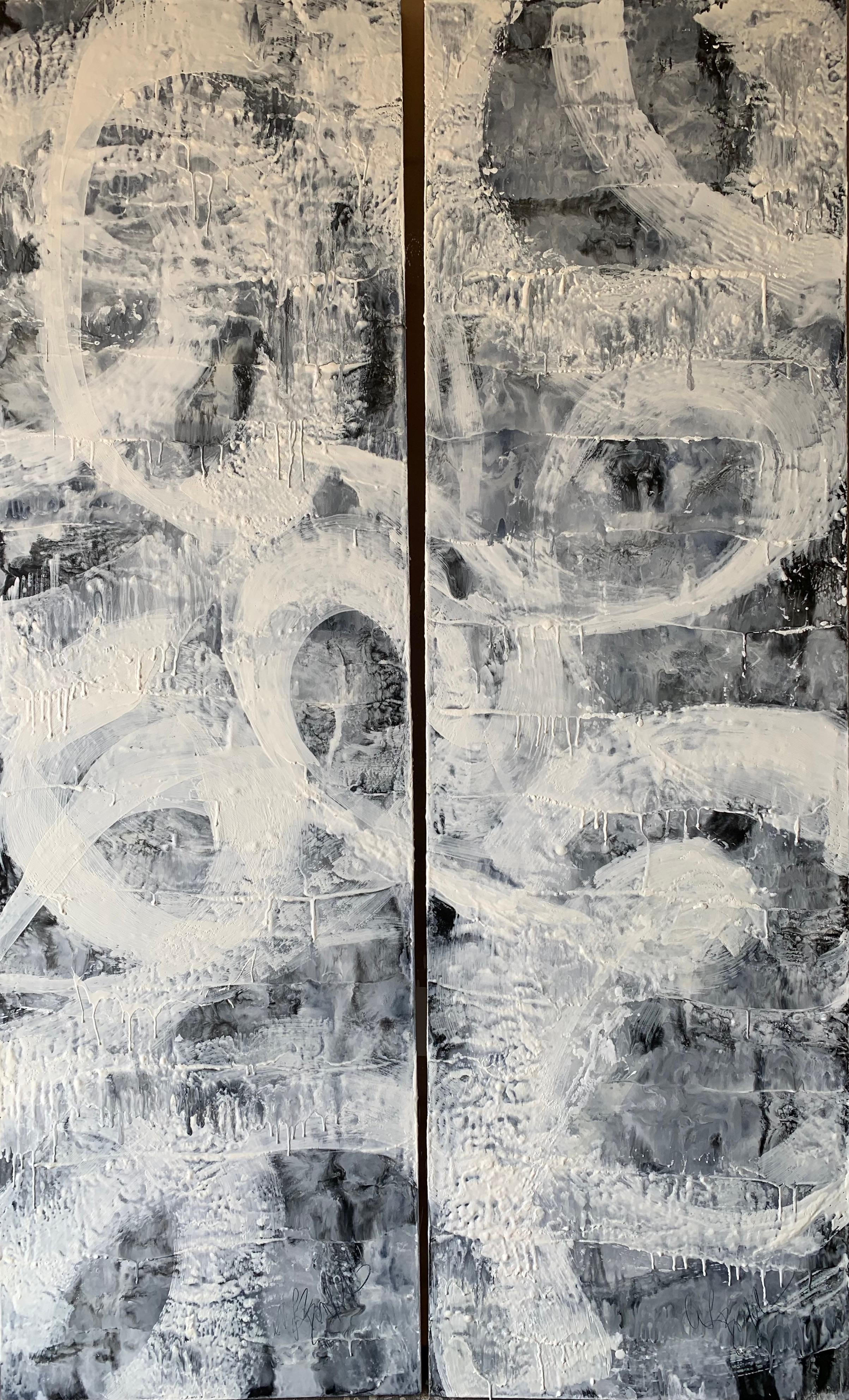 Encaustic and oil with acrylic frame

24x79.5 each, $6500 each (2 panels)

This Painting will be shipped directly from the artist's studio.