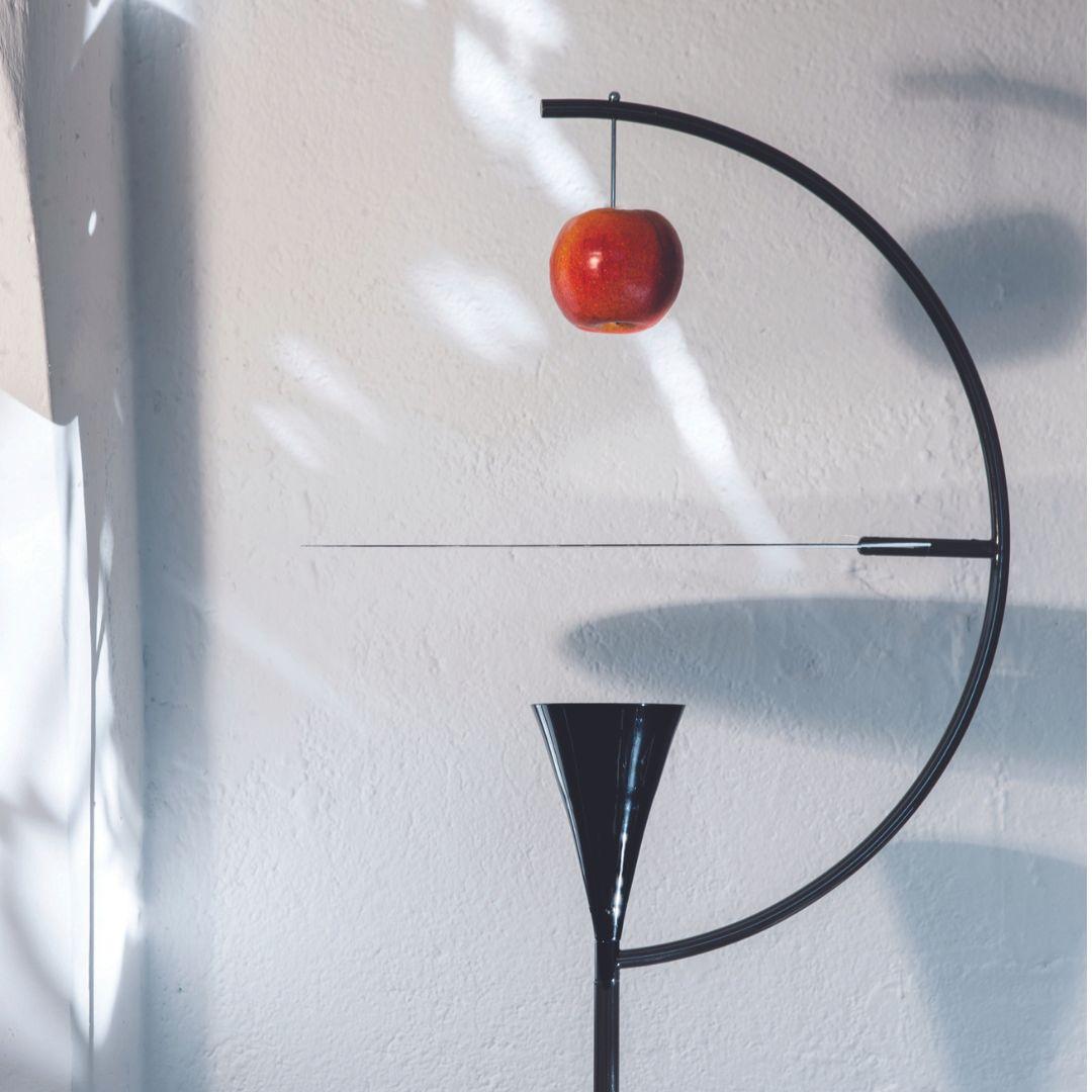 Contemporary Andrea Branzi 'Newton' Floor Lamp in Chrome & White for Nemo For Sale