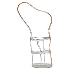 Andrea Branzi Orange Canaries Basket #7, Fused Glass Sculpture, 2008