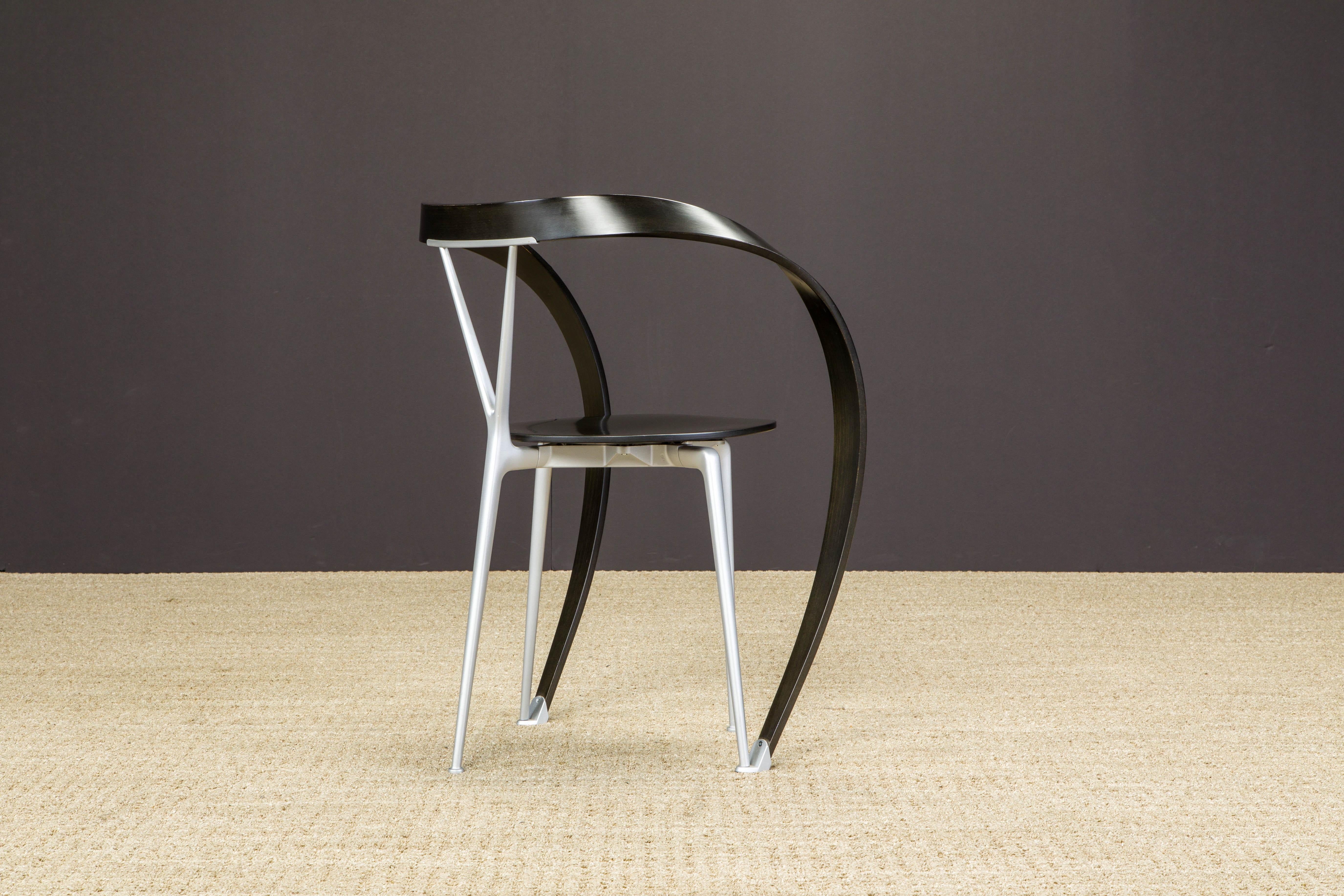 Andrea Branzi 'Revers' Postmoderne Stühle für Cassina, 1993, Sechser-Set, signiert im Angebot 5