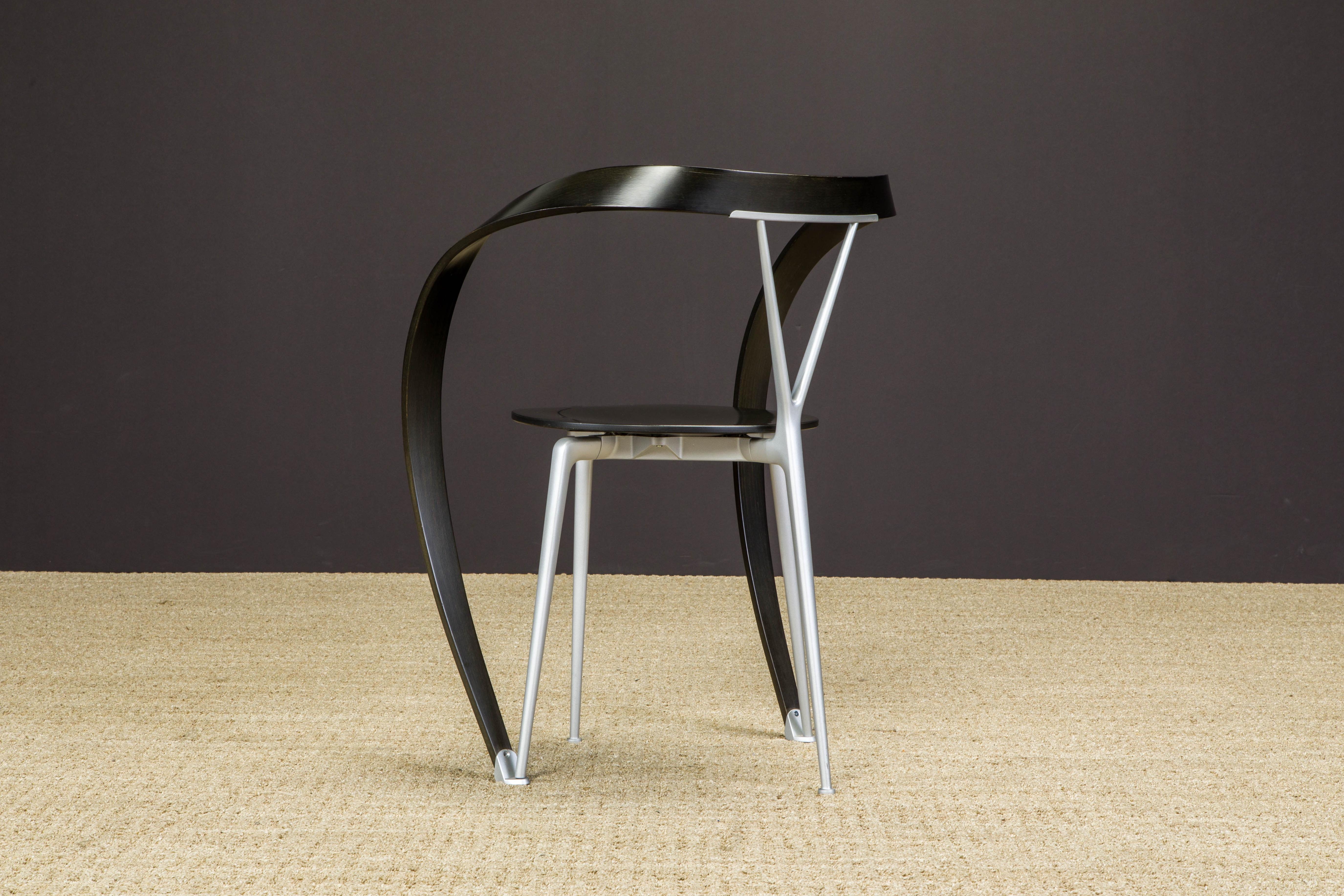 Andrea Branzi 'Revers' Postmoderne Stühle für Cassina, 1993, Sechser-Set, signiert im Angebot 7