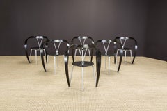 Andrea Branzi 'Revers' Post-Modern Chairs for Cassina, 1993, Set of Six, Signed