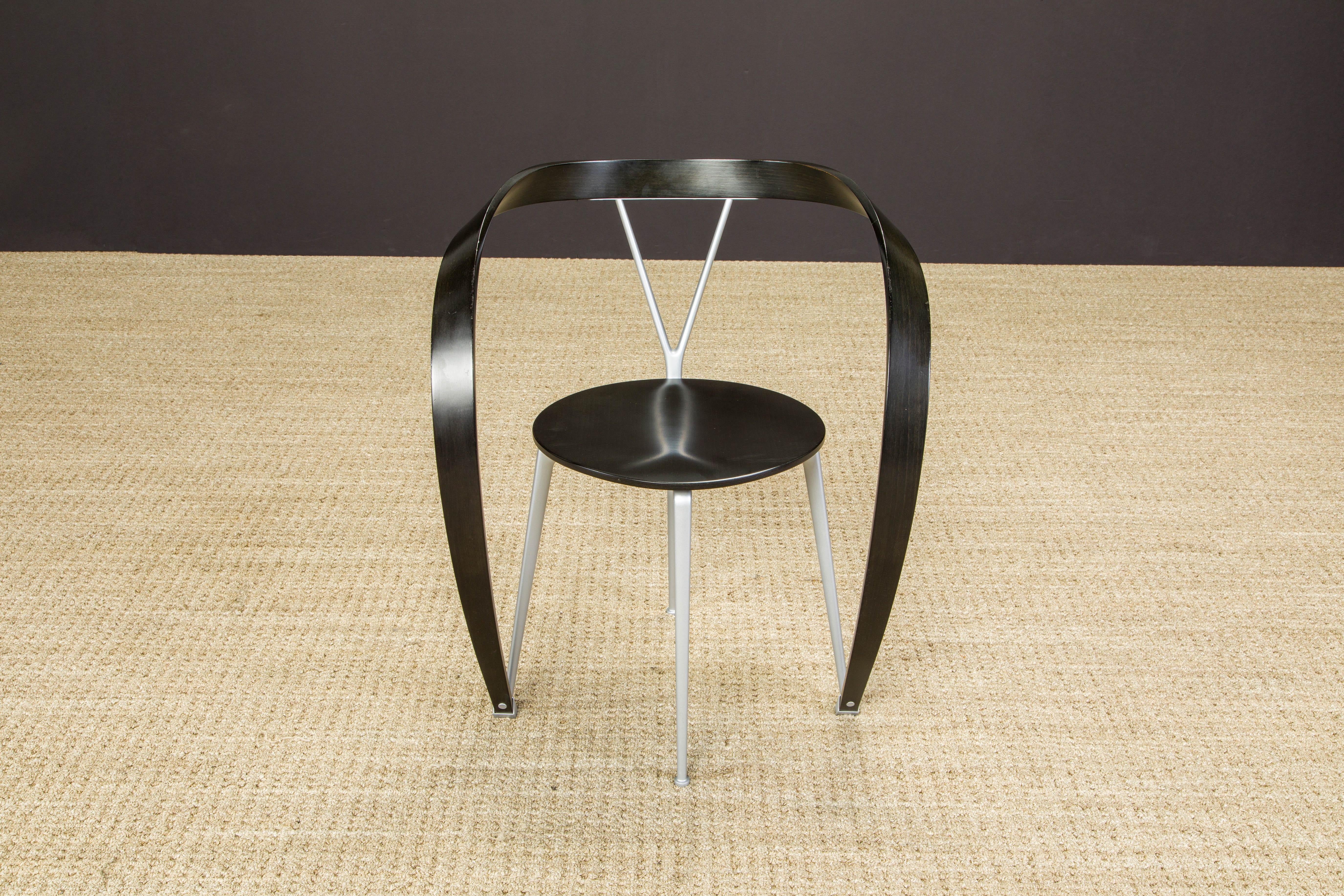 Andrea Branzi 'Revers' Postmoderne Stühle für Cassina, 1993, Sechser-Set, signiert im Angebot 1