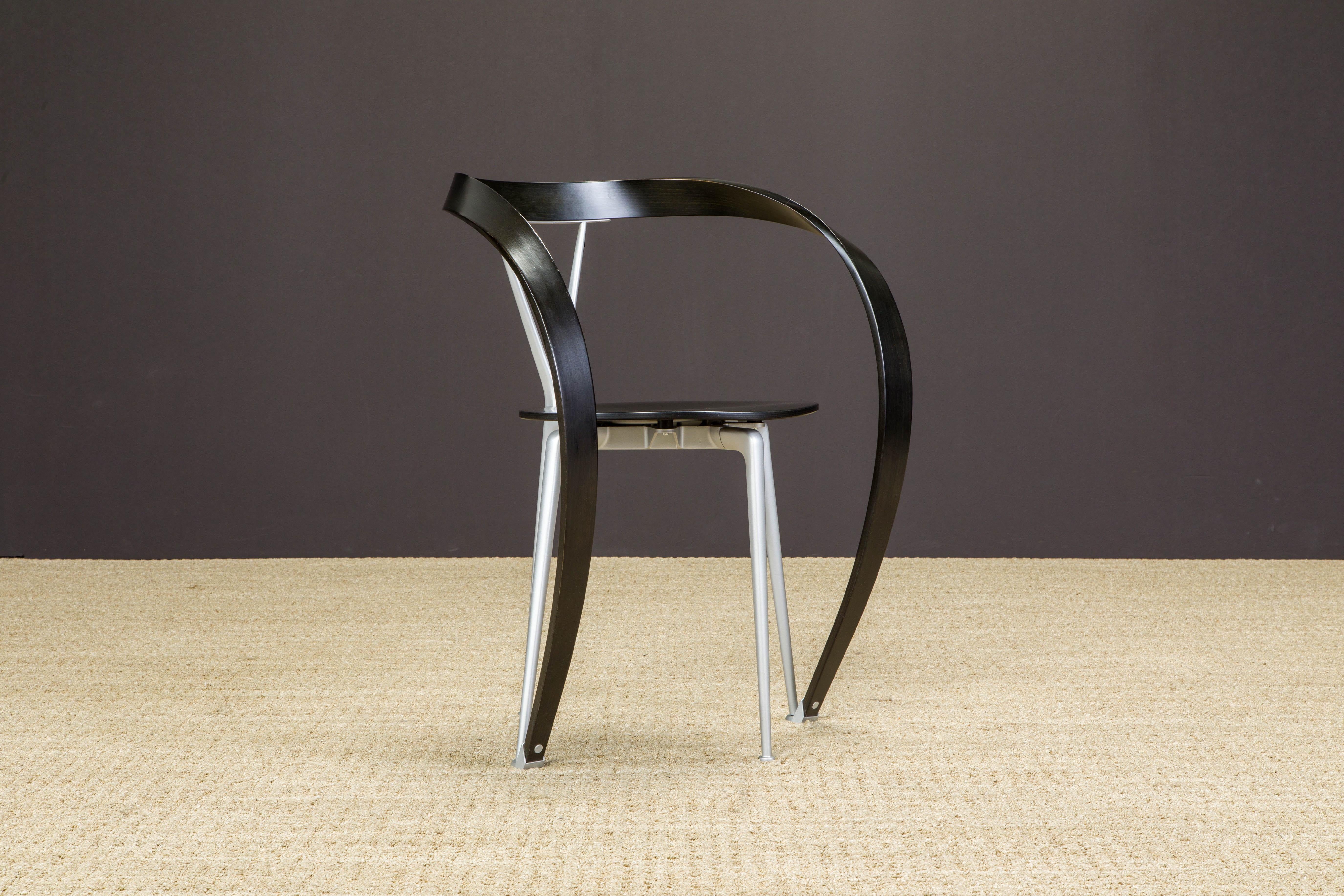 Andrea Branzi 'Revers' Postmoderne Stühle für Cassina, 1993, Sechser-Set, signiert im Angebot 2