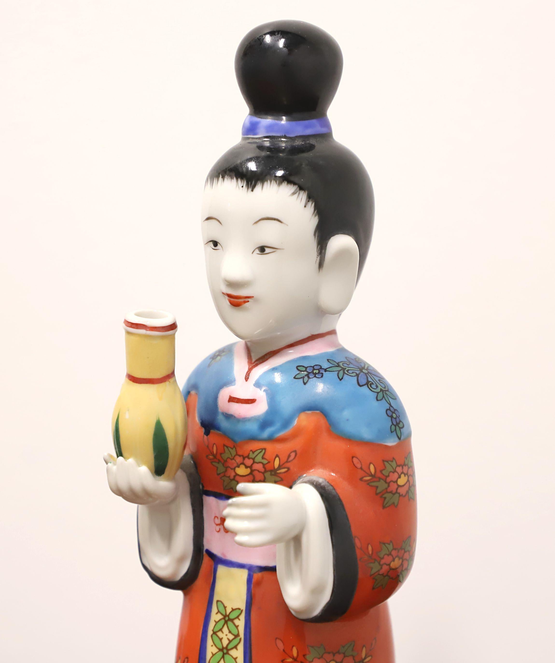 ANDREA by SADEK Porcelain Chinese Figurines - Male & Female - Pair For Sale 1