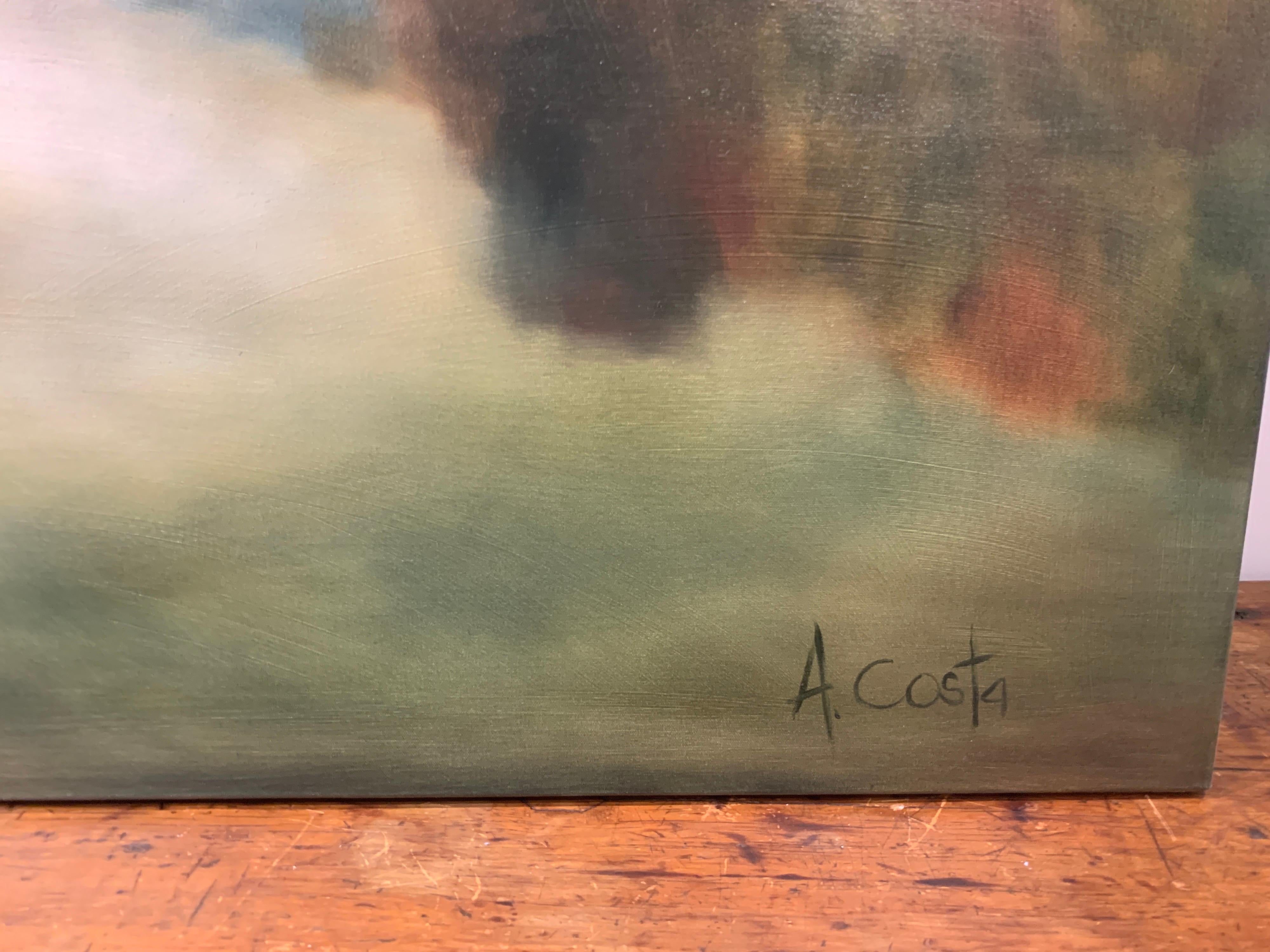 Faded Memory by Andrea Costa, Large Impressionist Landscape Oil Painting 1