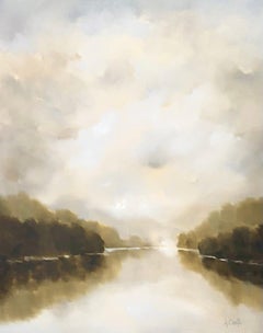 Free My Mind by Andrea Costa, Landscape Water Oil painting Vertical