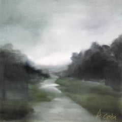 Pathway to Heaven,  Square Impressionist Landscape on Canvas