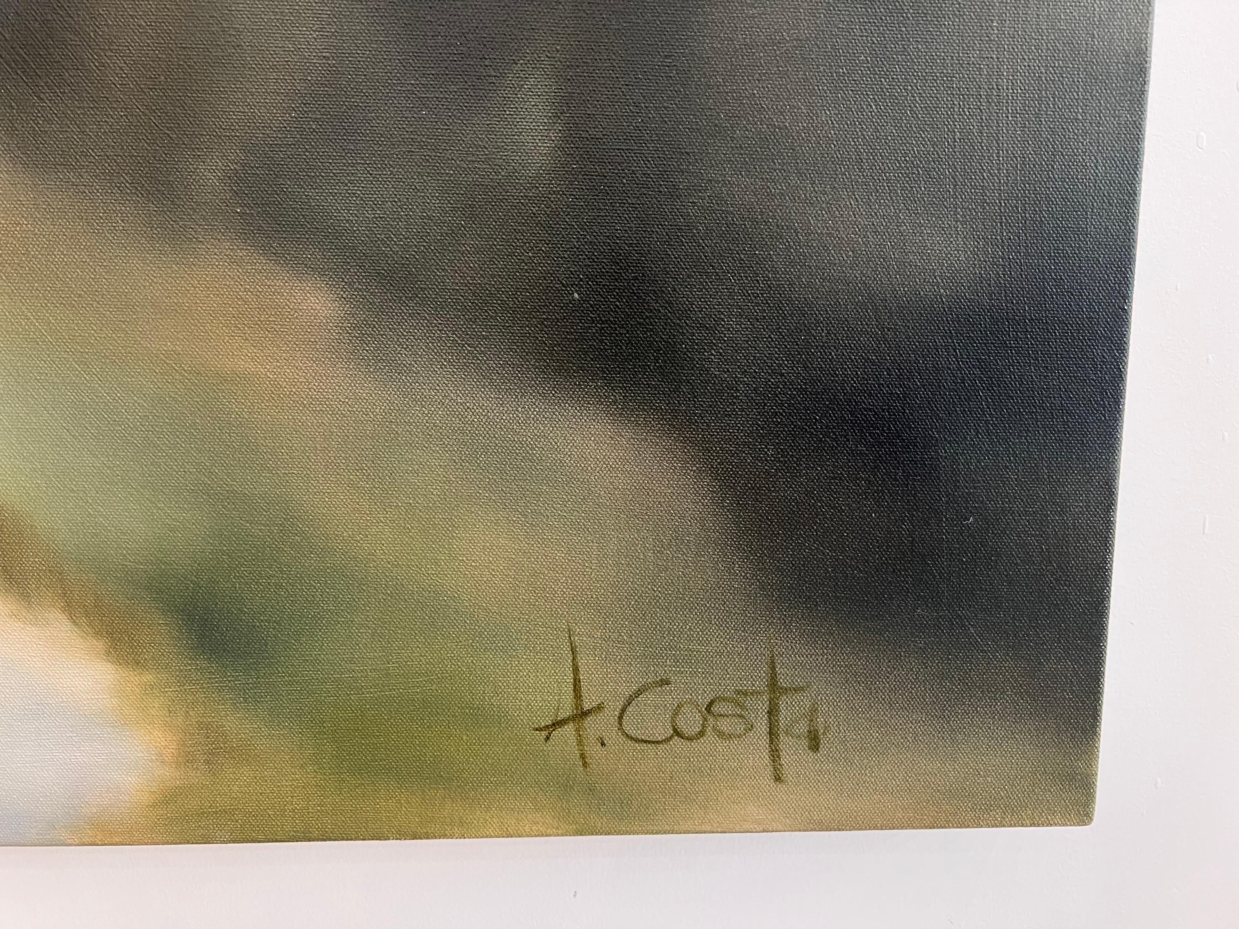 blurry landscape painting