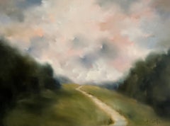 The Long Road Home by Andrea Costa, Large Impressionist Landscape Oil Painting