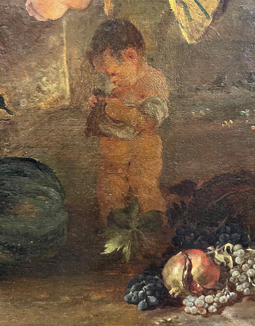 17th Century by Andrea De Lione Venus and Adonis Oil on canvas For Sale 9