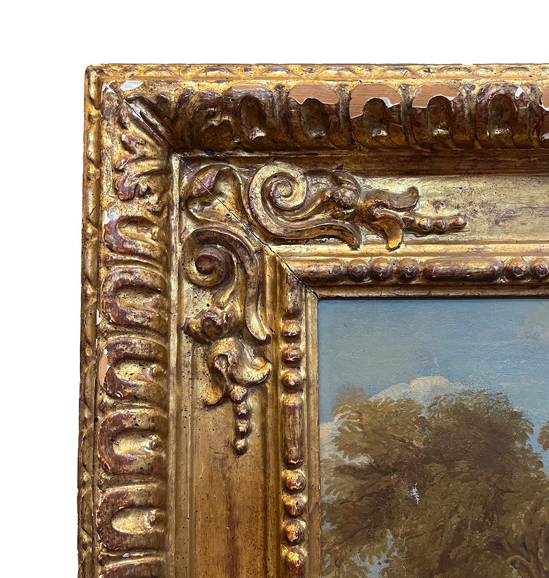 17th Century by Andrea De Lione Venus and Adonis Oil on canvas For Sale 17