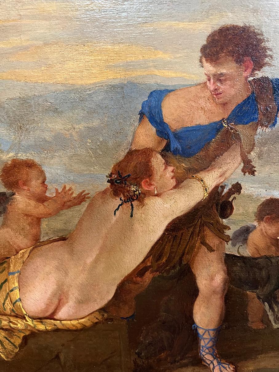 17th Century by Andrea De Lione Venus and Adonis Oil on canvas For Sale 2