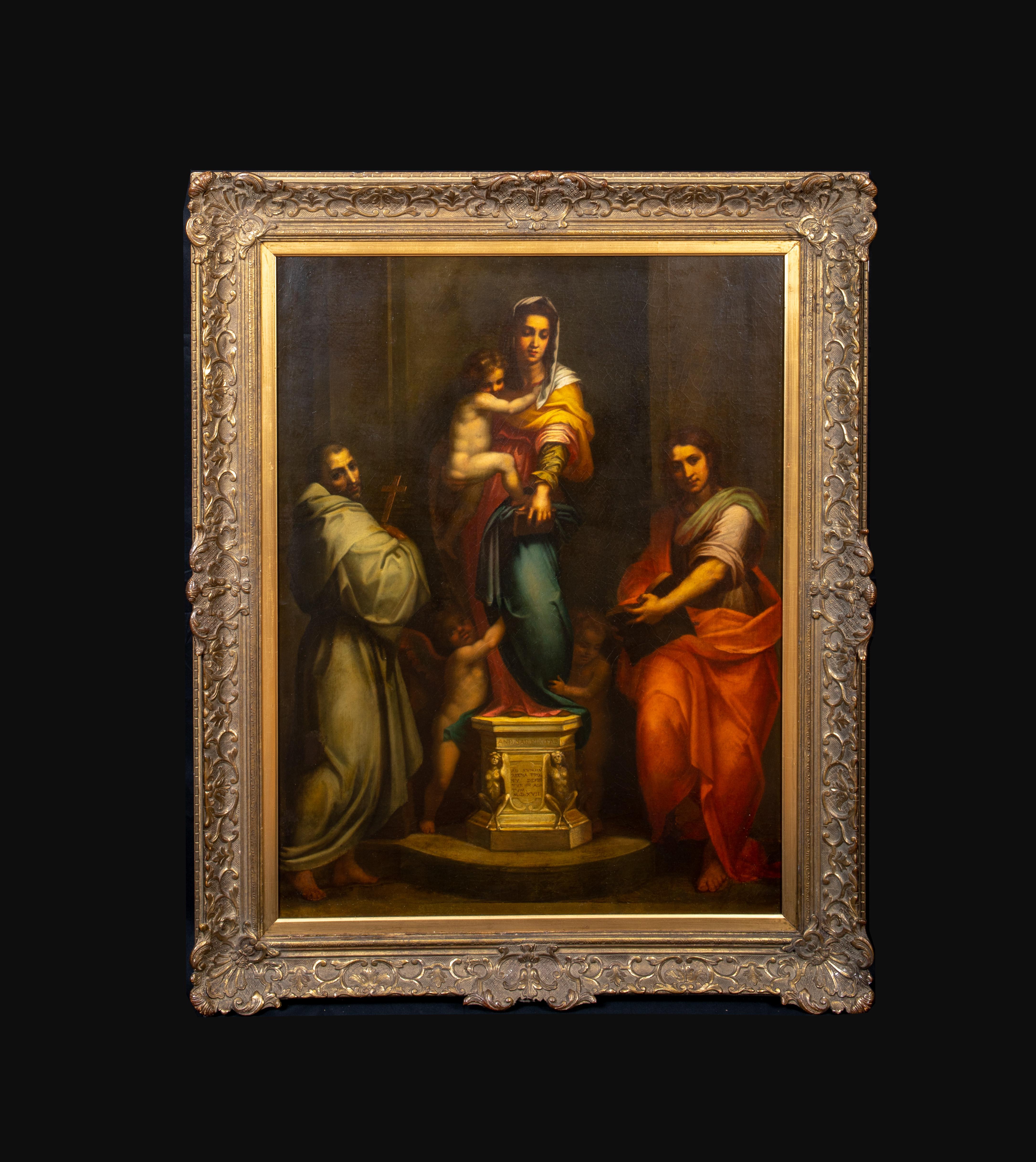 Andrea Del Sarto  Portrait Painting - Madonna Of The Harpies, 17th Century