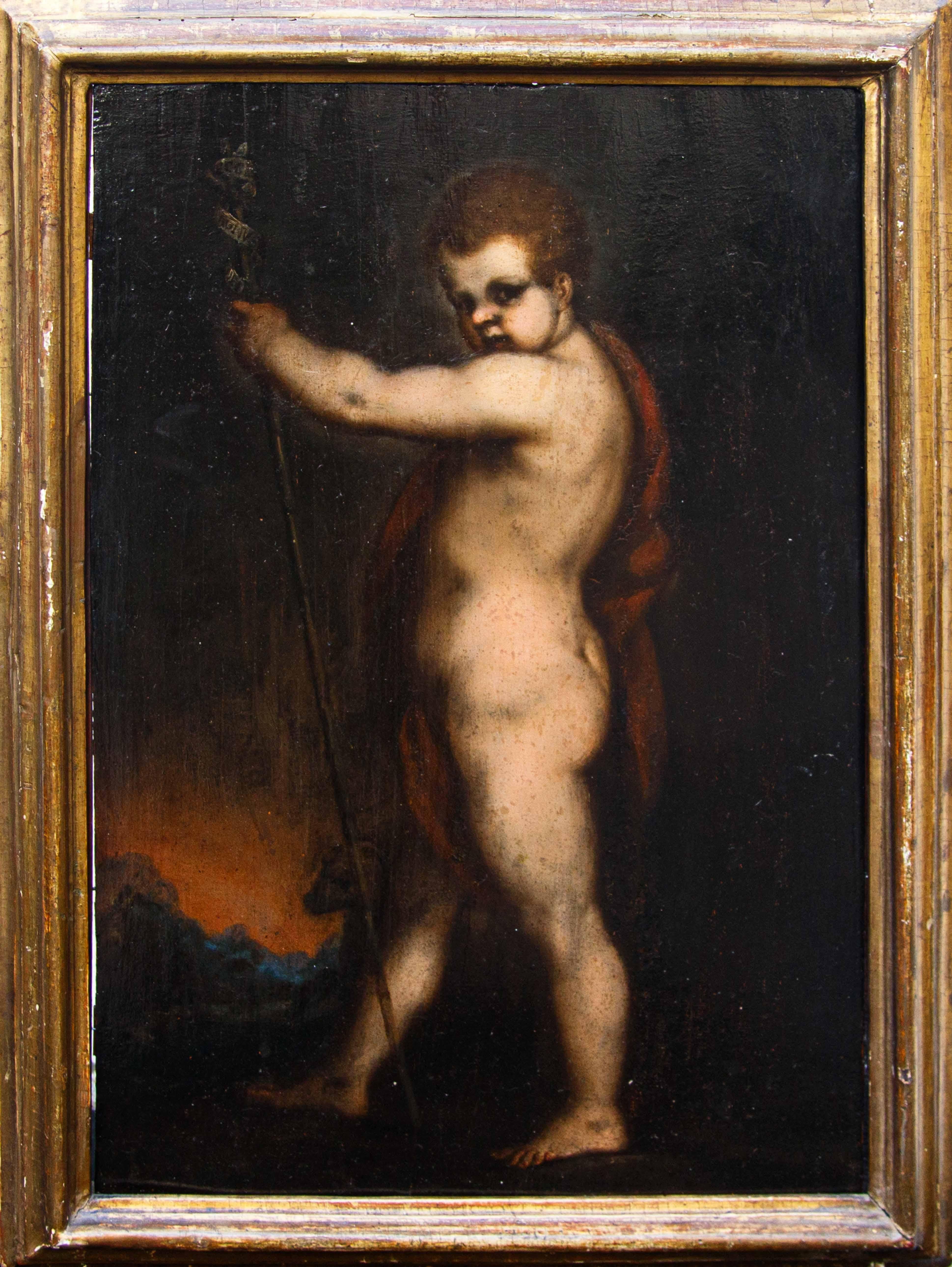 Schule von Andrea del Sarto (Florenz, 1486 - Florenz, 1530), Der heilige Johannes der Täufer