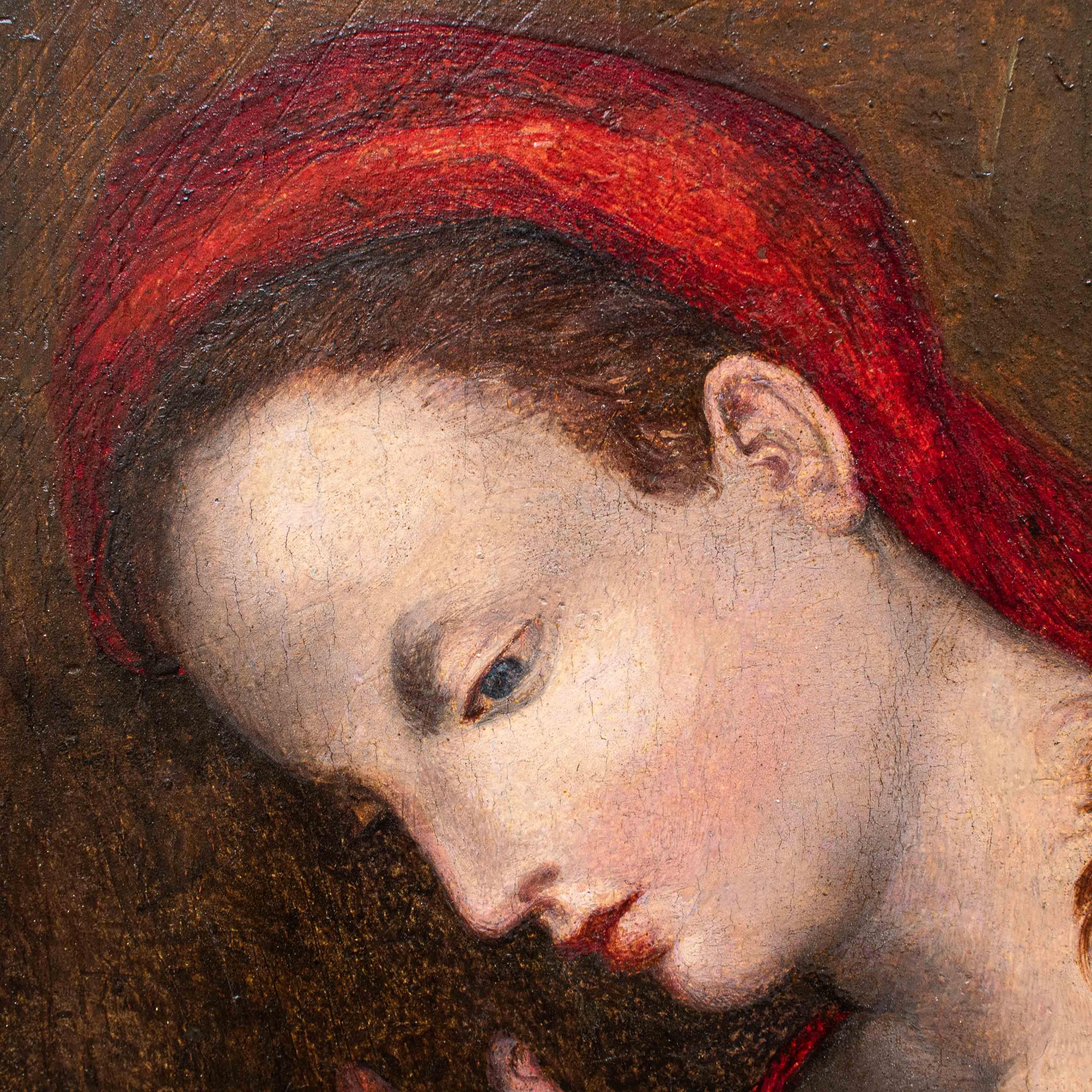 Ein Nachfolger von Andrea del Sarto, Madonna mit Kind im Angebot 5