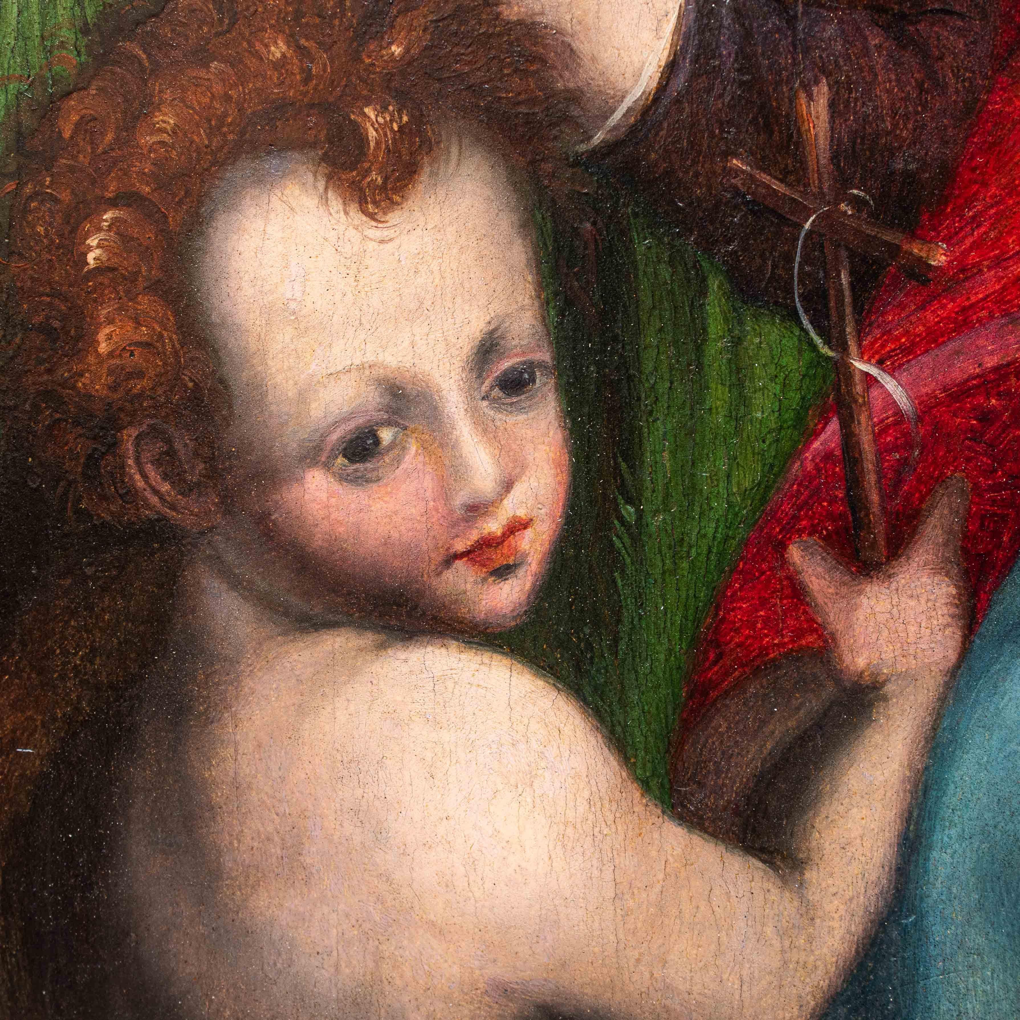 Ein Nachfolger von Andrea del Sarto, Madonna mit Kind im Angebot 1