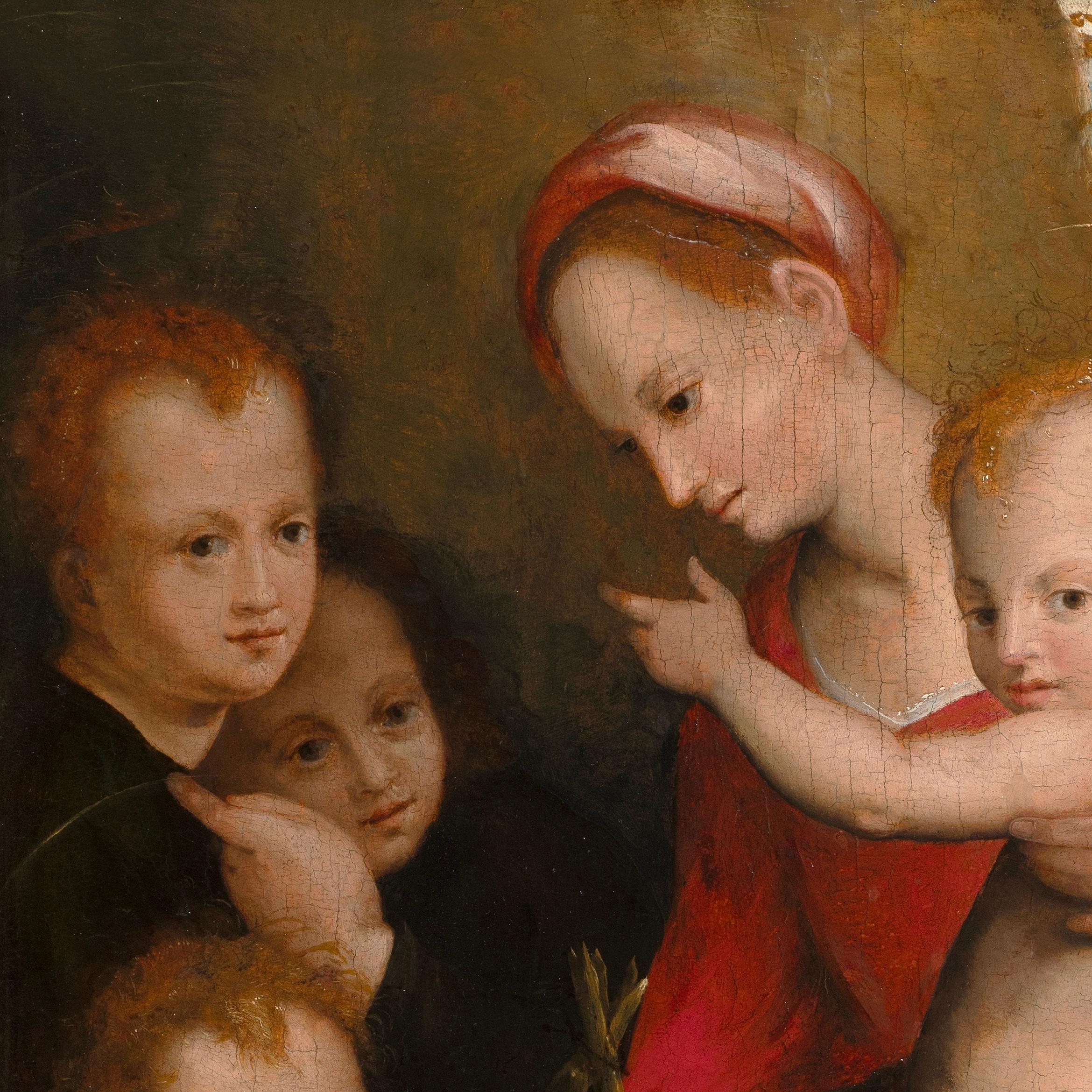 La Vergine e il Bambino con il Bambino Battista - Painting Rinascimento di Andrea Del Sarto 