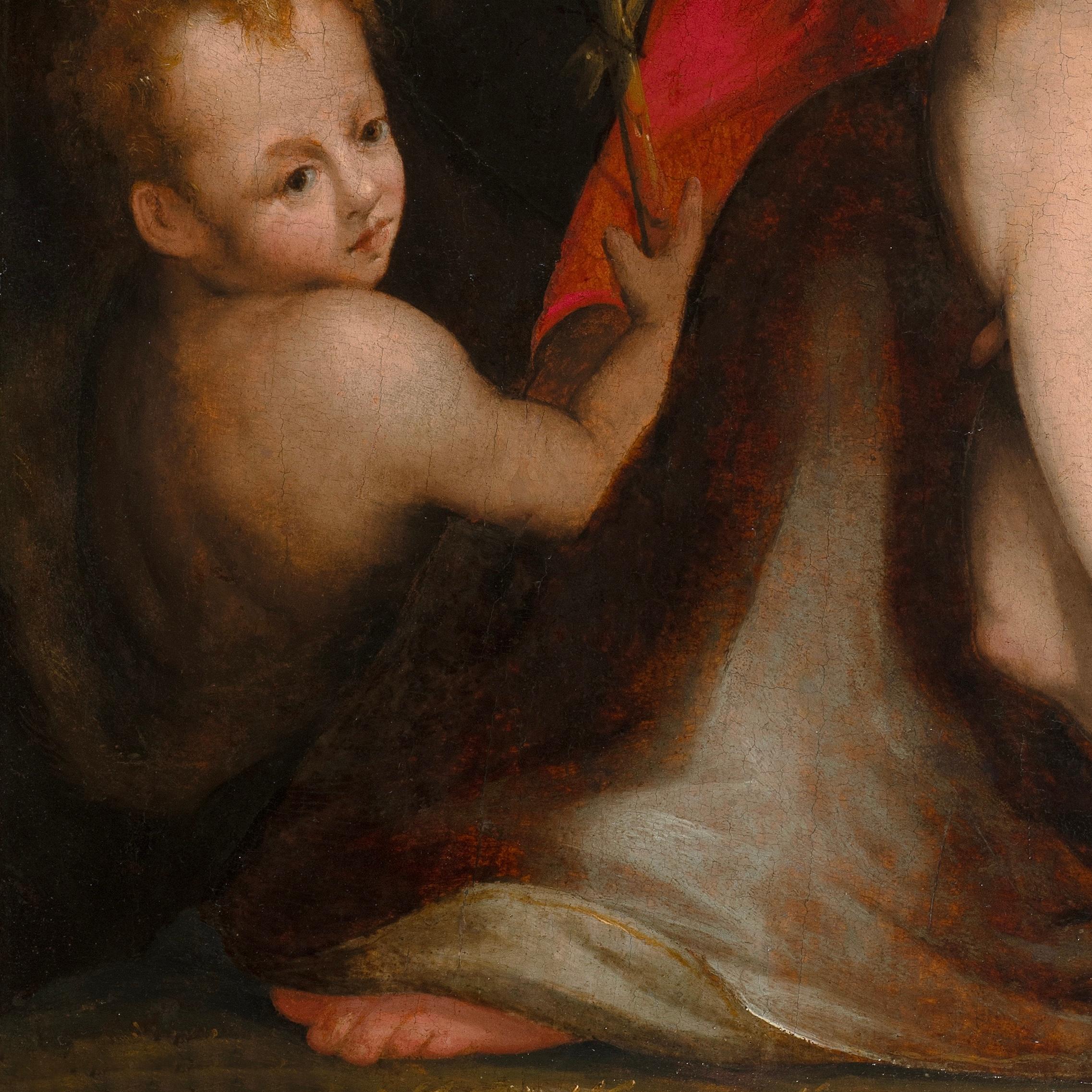 La Vergine e il Bambino con il Bambino Battista in vendita 1
