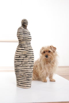 Andrea Dogterom Ceramic Sculpture Women in Stripes
