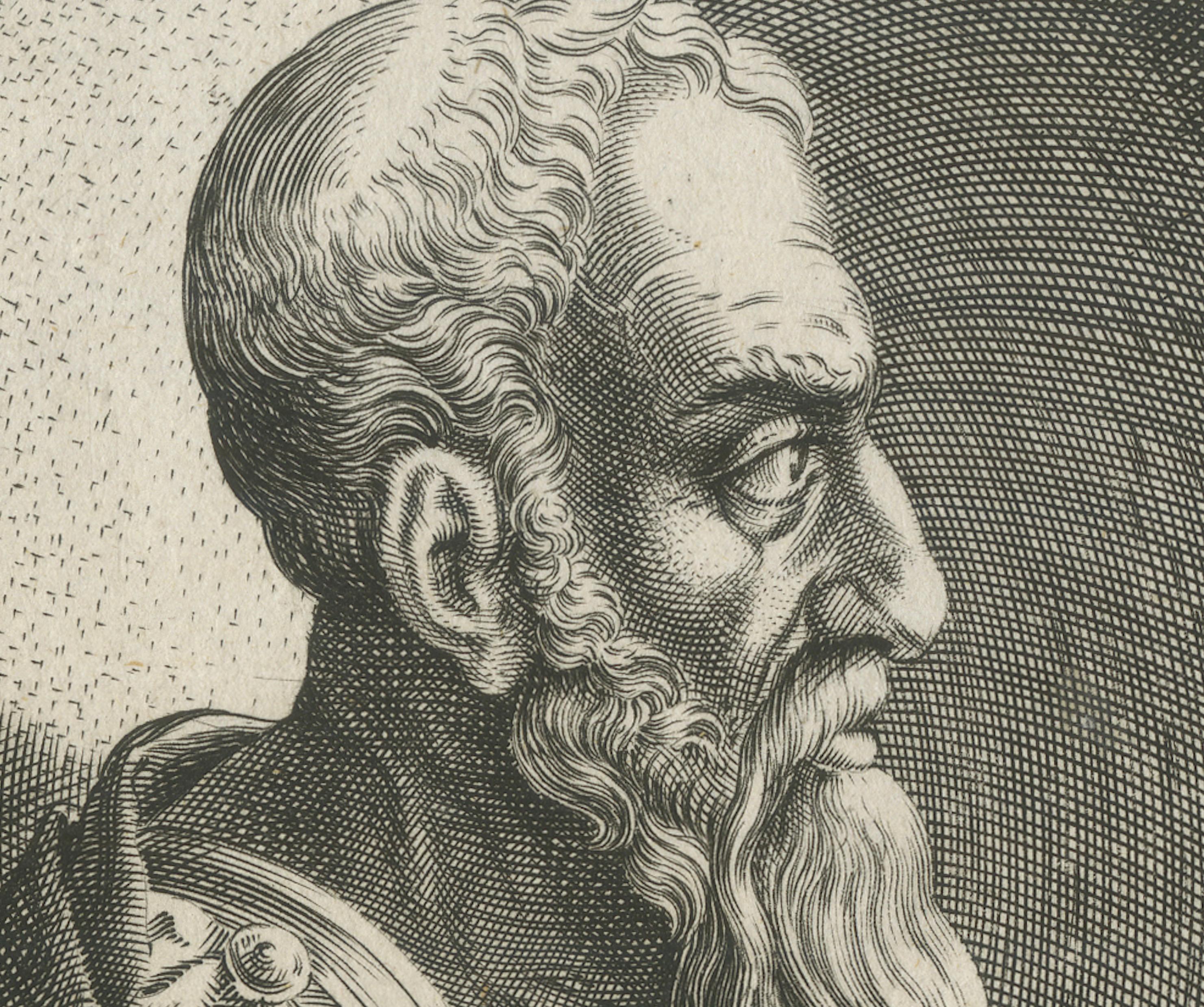 Andrea Doria Portrait, Atrium Heroicum Engraving, Augsburg, c.1602