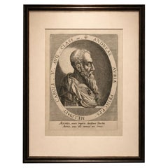 Andrea Doria Portrait, Atrium Heroicum Engraving, Augsburg, c.1602