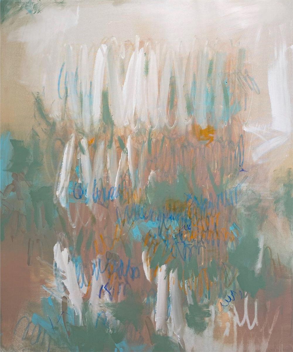 No Name 28, Gemälde in Mischtechnik auf Leinen